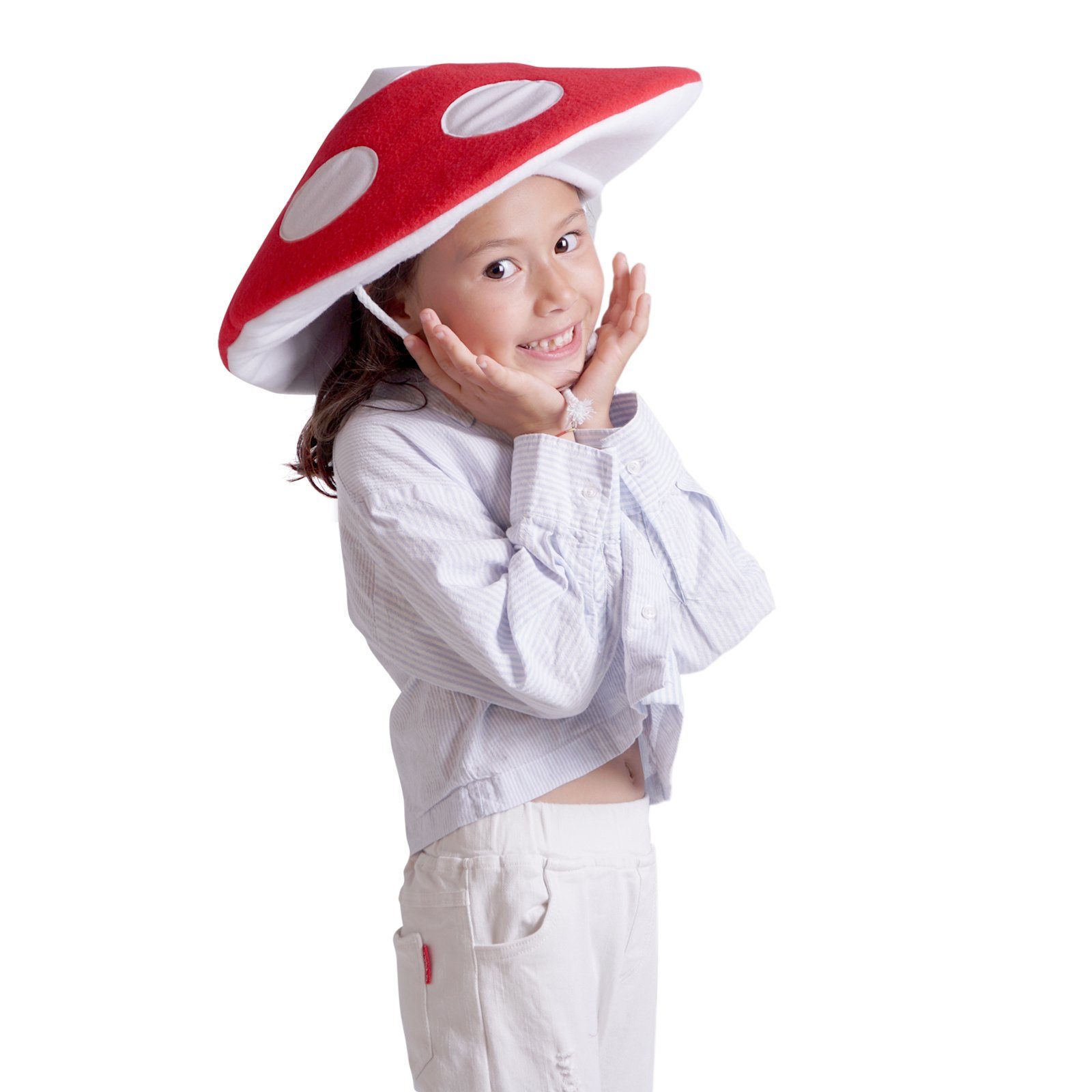 Partyhut für Kinder, Mütze, (Ein Witzige für Hut Schirmmütze GalaxyCat Fliegenpilz Stück) Superpilz