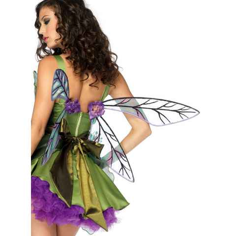Leg Avenue Kostüm-Flügel Elfenflügel lila-grün