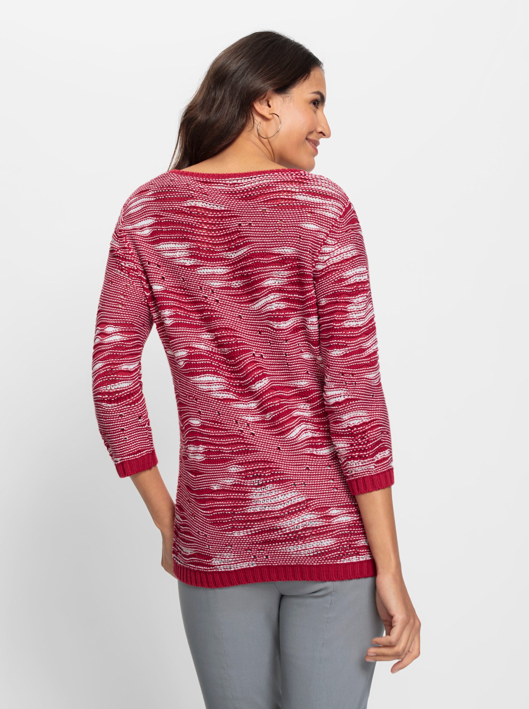 Witt Strickpullover Pullover 3/4-Arm Ajour günstig online kaufen