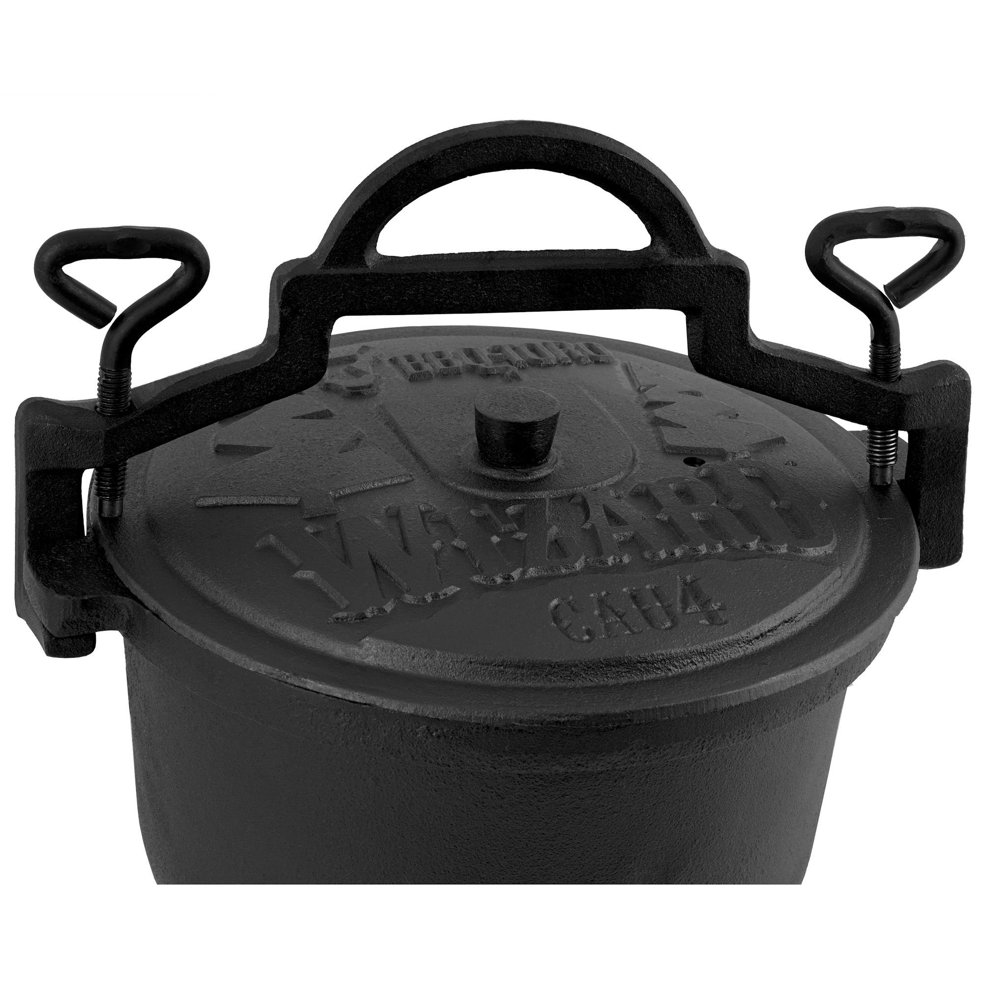 Liter aus Gusseisen, Kochtopf 4 Gusseisen Zauberkessel Grilltopf "Wizard", BBQ-Toro