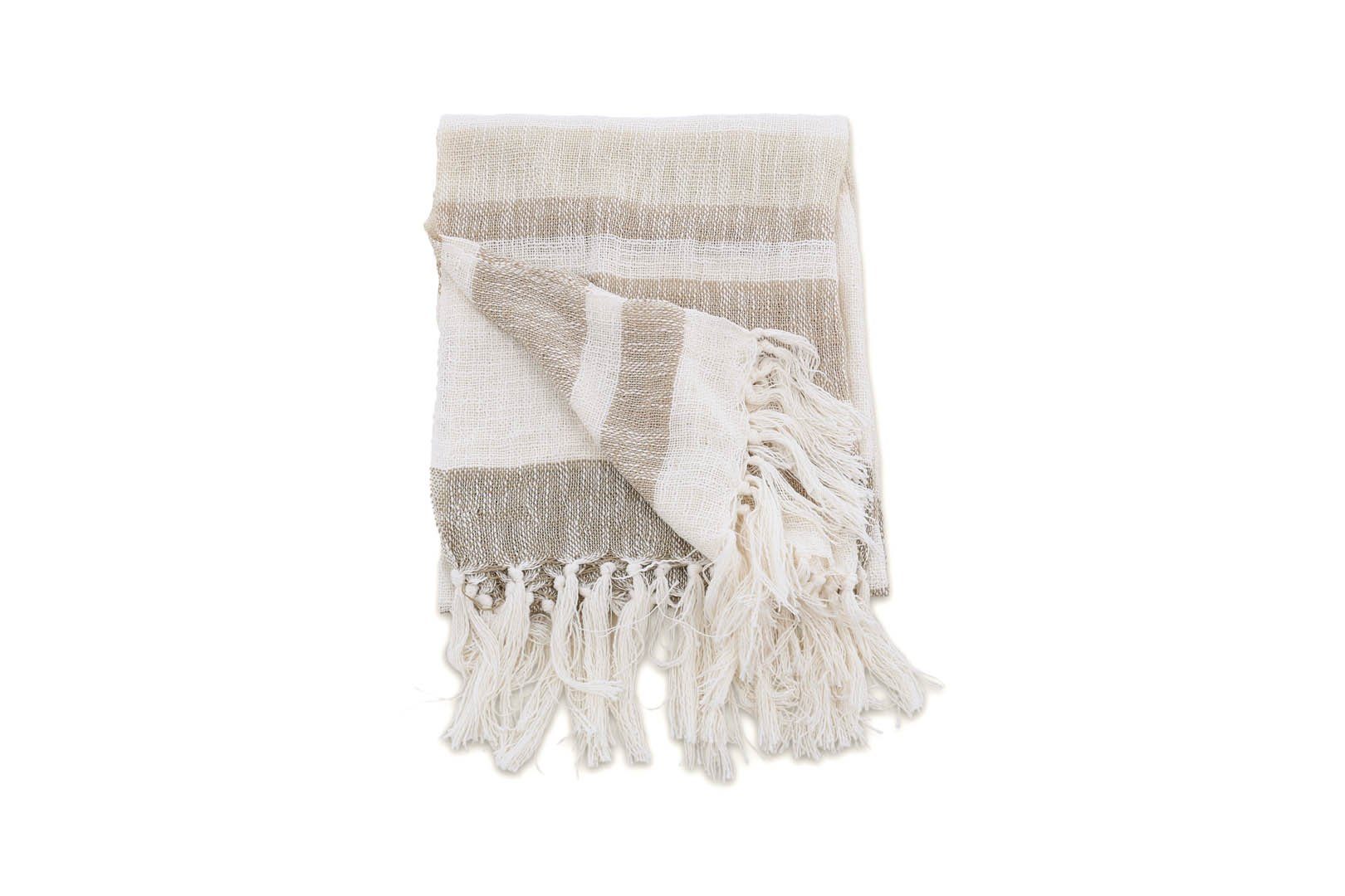 Plaid Sandy Plaid 170x130cm beige., ebuy24. Reduzierter Preis € 52,95. Unverbindliche Preisempfehlung € 69,95