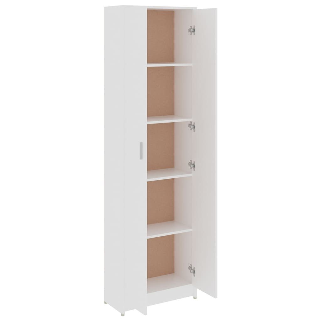 vidaXL Kleiderschrank Garderobenschrank Weiß 55x25x189 (1-St) cm Holzwerkstoff