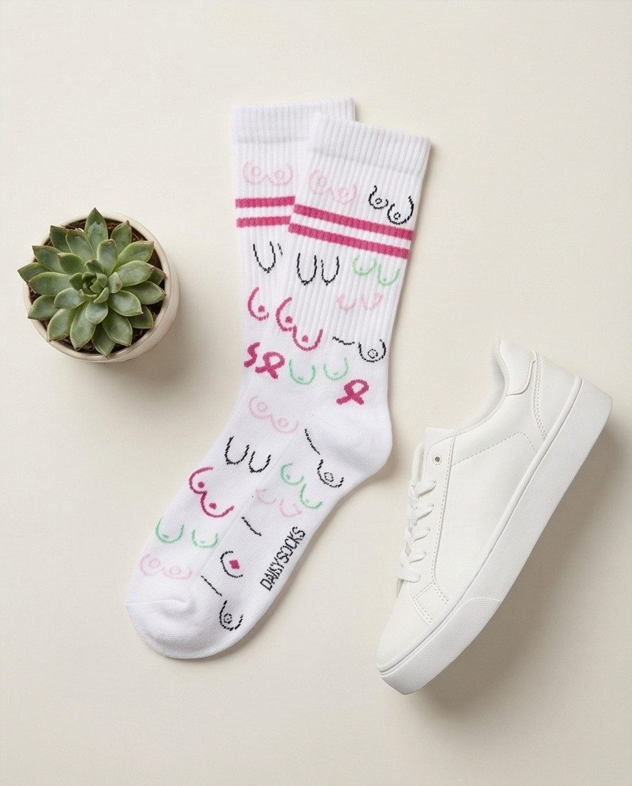 DAILYSOCKS Tennissocken BOOBIES (1-Paar)