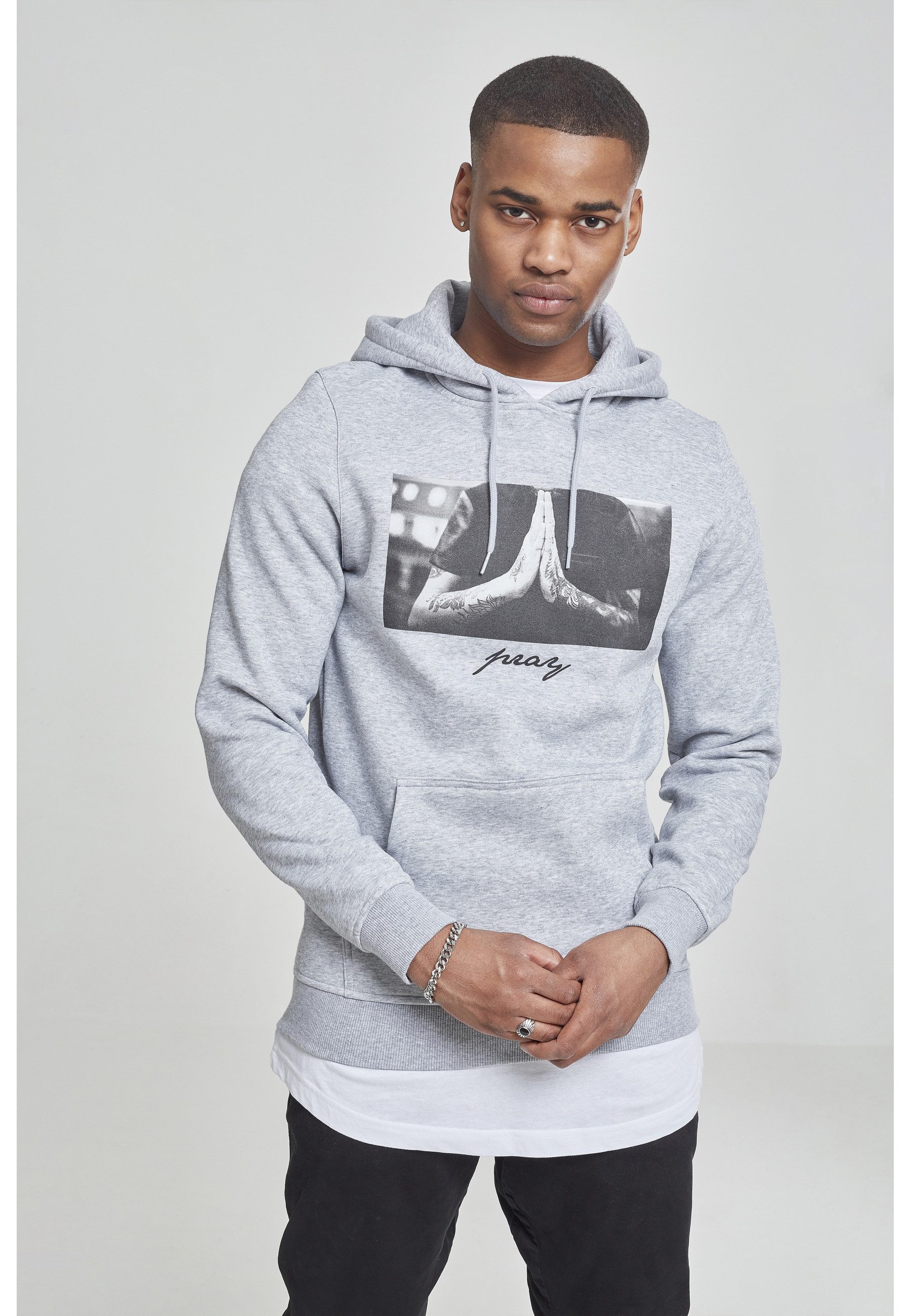 MisterTee Sweatshirt MisterTee Herren Pray Hoody (1-tlg)