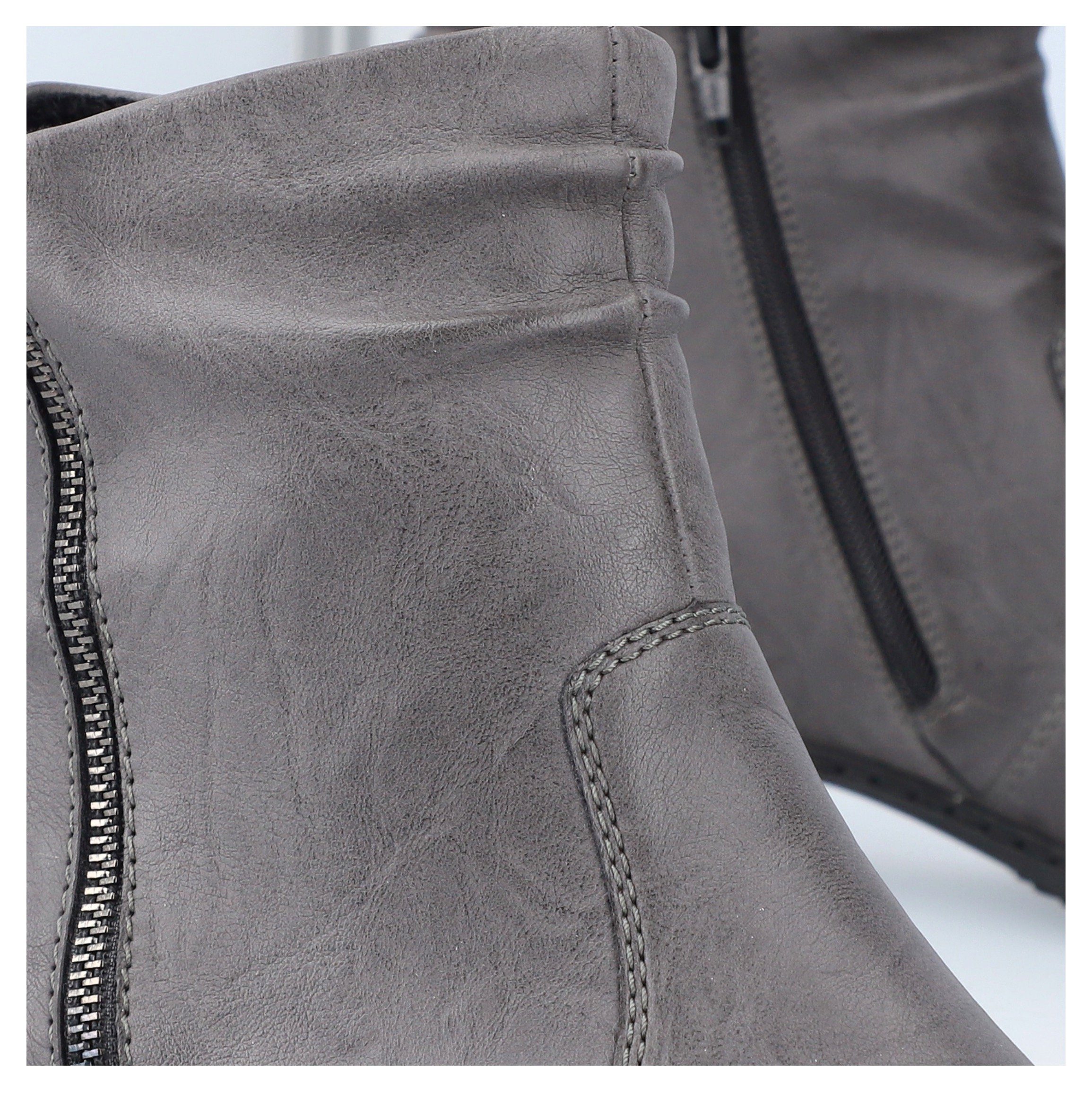 Rieker Stiefelette Boots, Blockabsatz, mit praktischem Innen-Reißverschluss