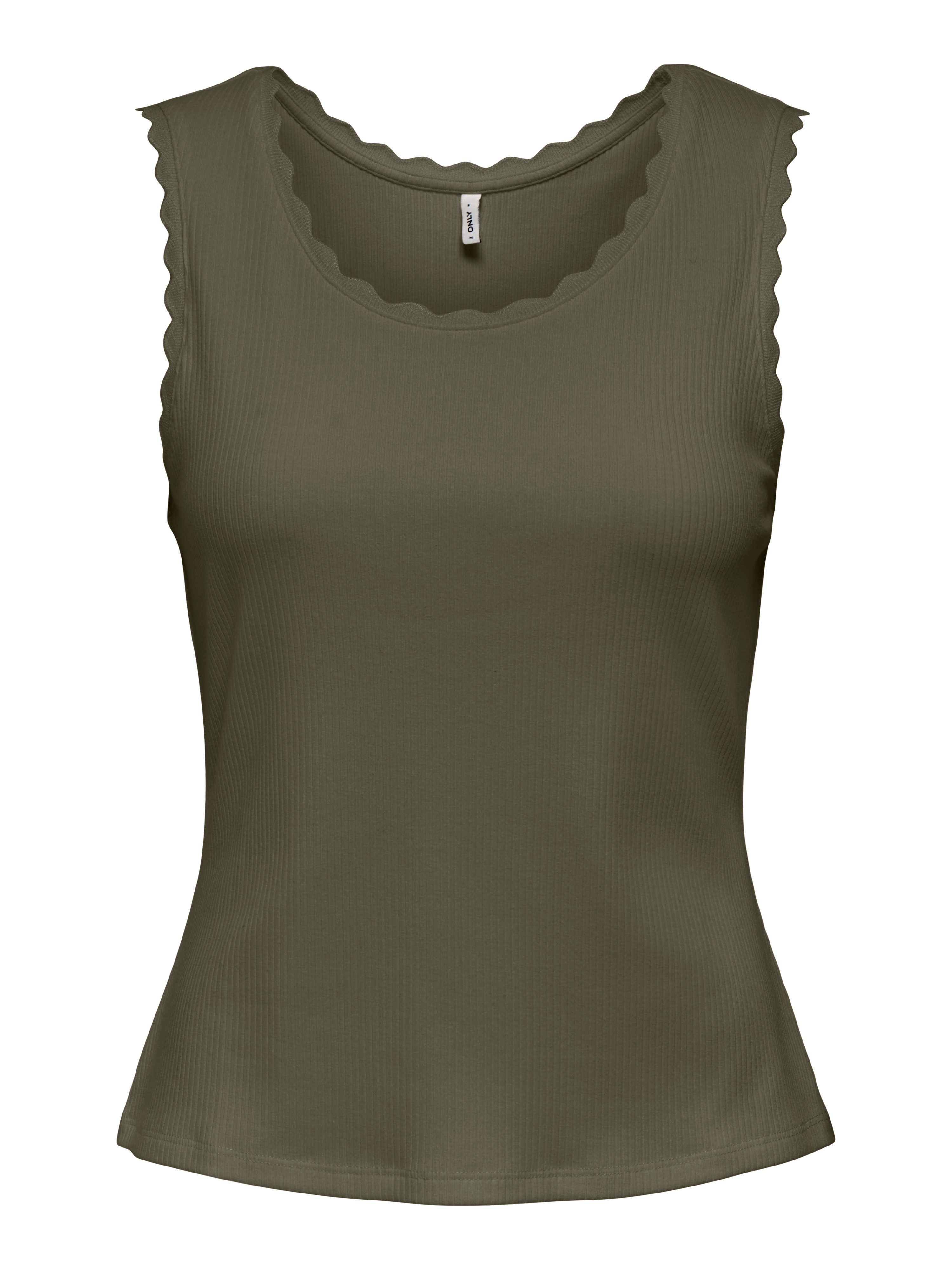 ONLY Tanktop ONLLUNI S/L TANK TOP CS JRS Baumwollmischung, regular fit, Rundhals