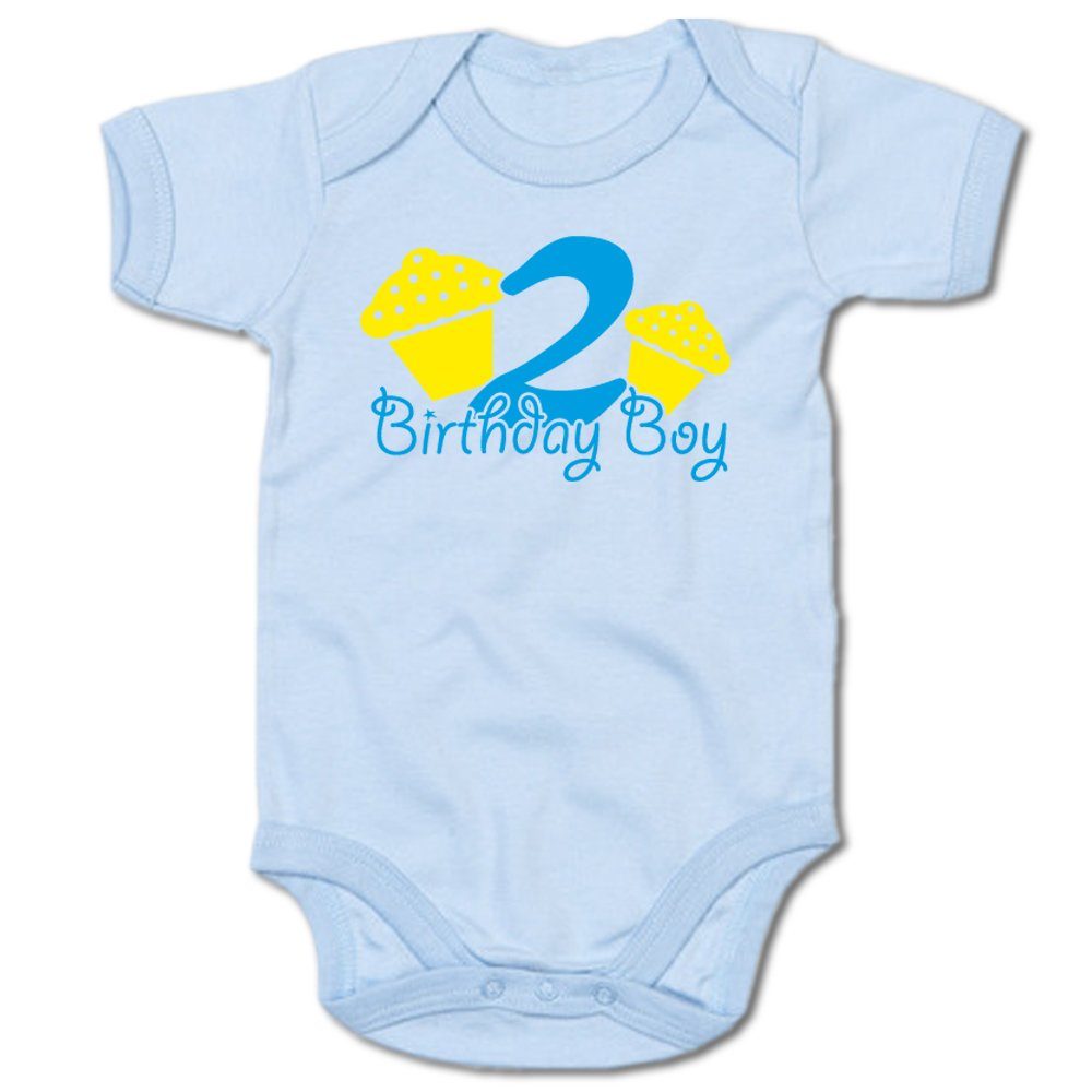 G-graphics Kurzarmbody Baby Body - 2 – Birthday Boy mit Spruch / Sprüche • Babykleidung • Geschenk zum Geburtstag • Strampler