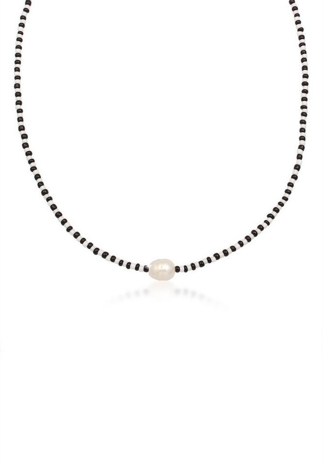 A25 Zucht Süßwasser Perlen Schmuck Perlenkette Halskette Kette Collier barock