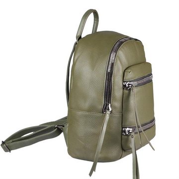 ITALYSHOP24 Rucksack Damen Rucksack Tasche Schultertasche, wahrer Blickfang, als Shopper & Handtasche tragbar