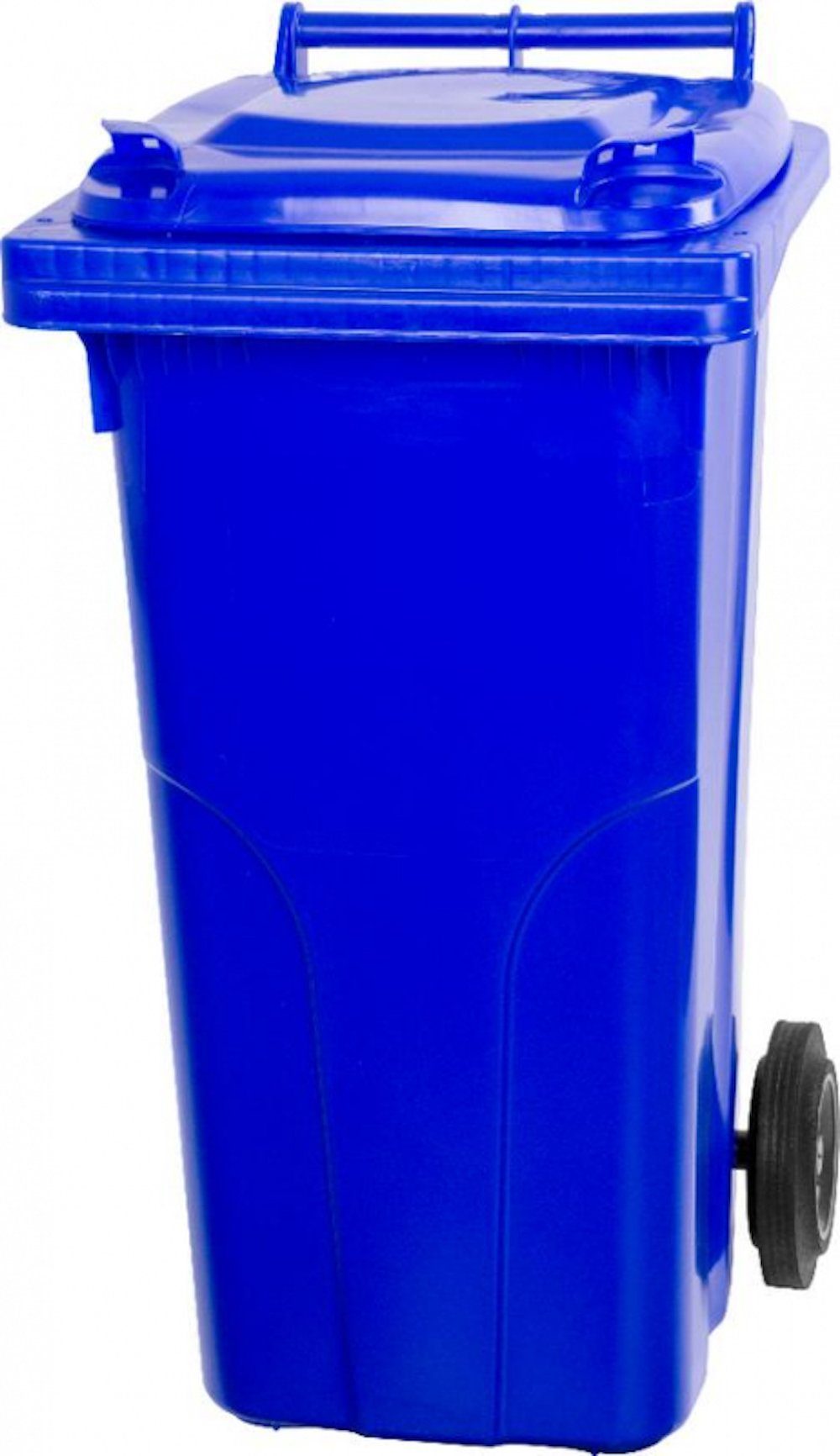 PROREGAL® Mülltrennsystem Mülltonne MGB 120 Liter HDPE-Kunststoff Gelb Blau