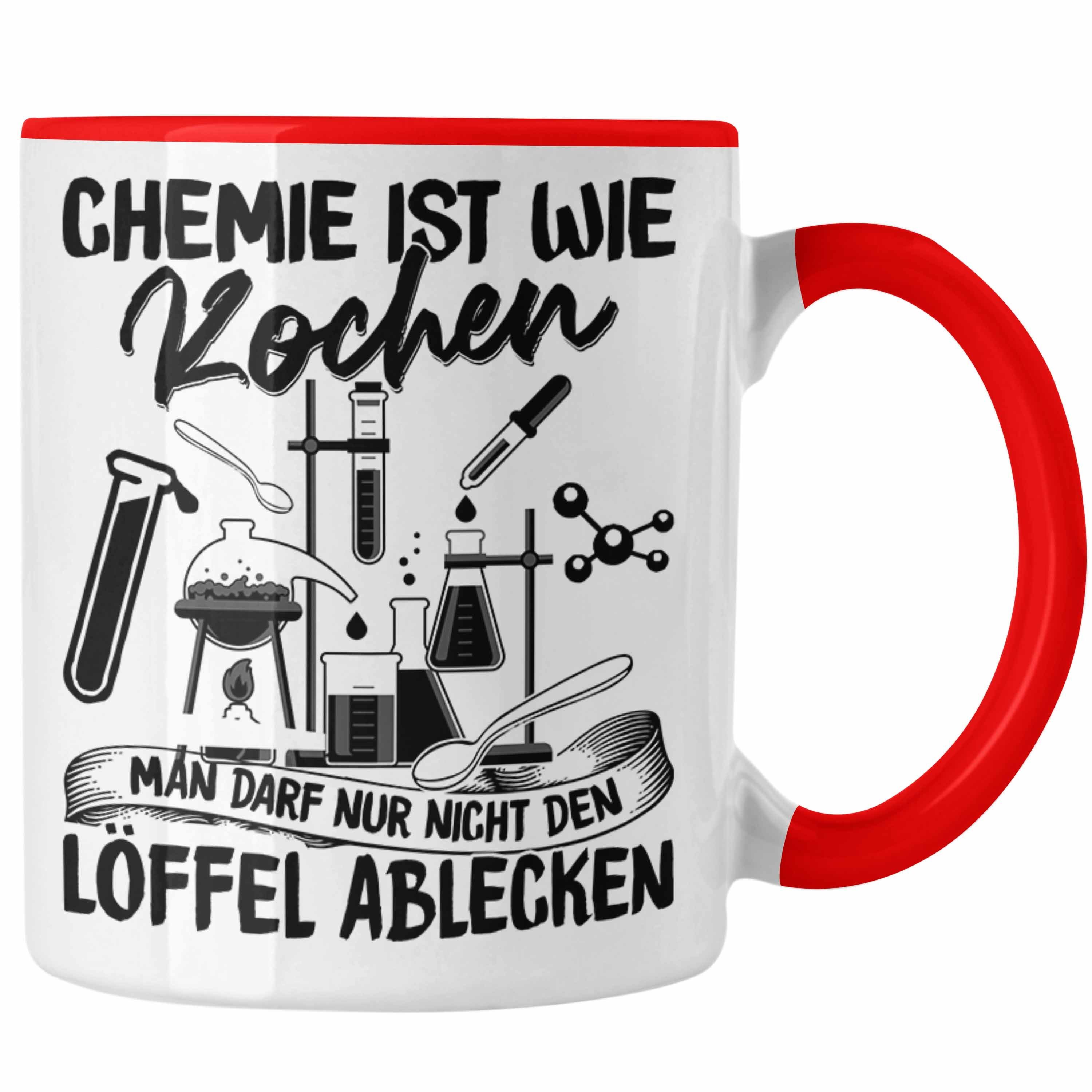 Chemiker Kochen Tasse Student für Wie Spr Trendation Geschenk Ist Tasse Chemie Lustiger Rot