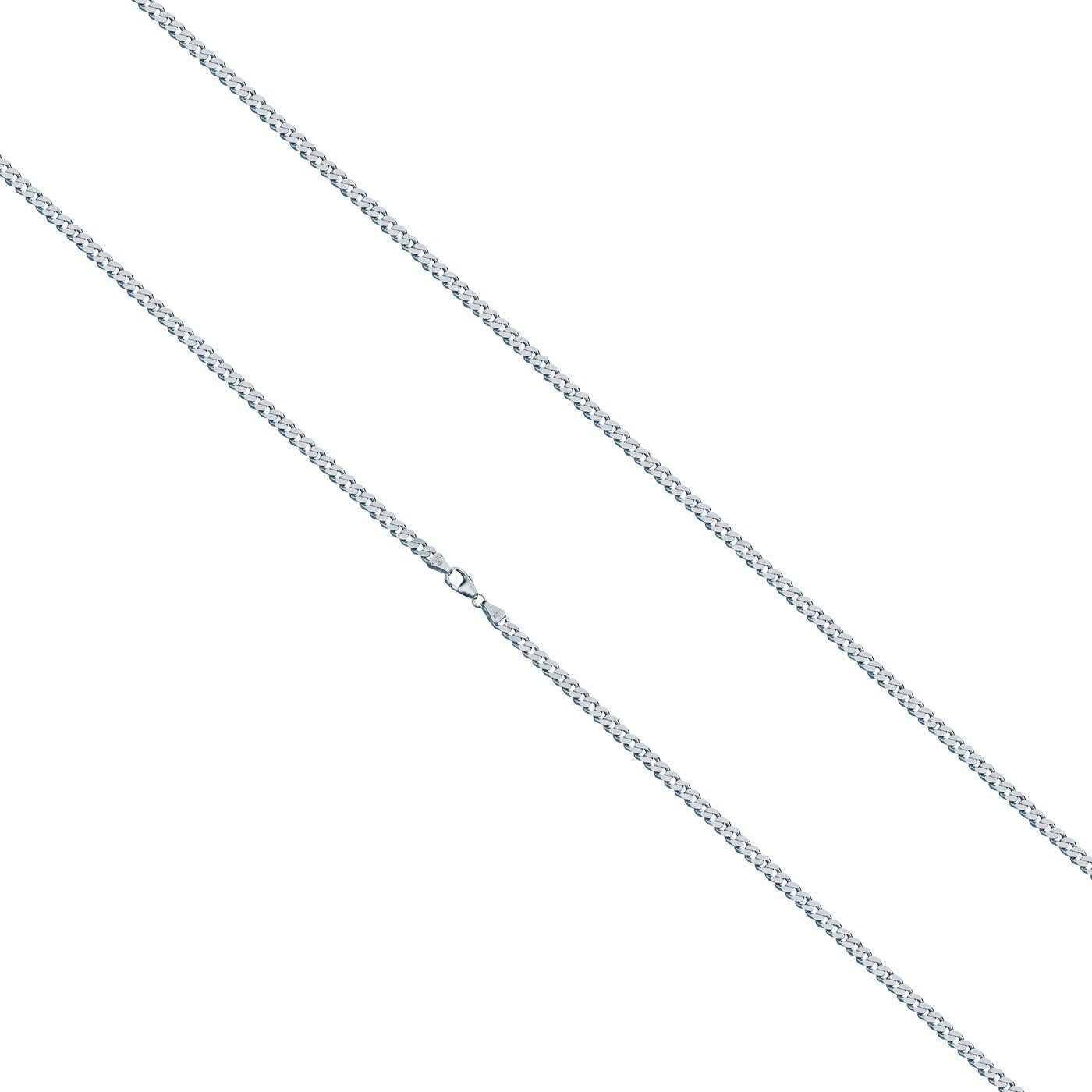 Silberkette 925er Sterling Silber Panzerkette Massiv 4,0 mm