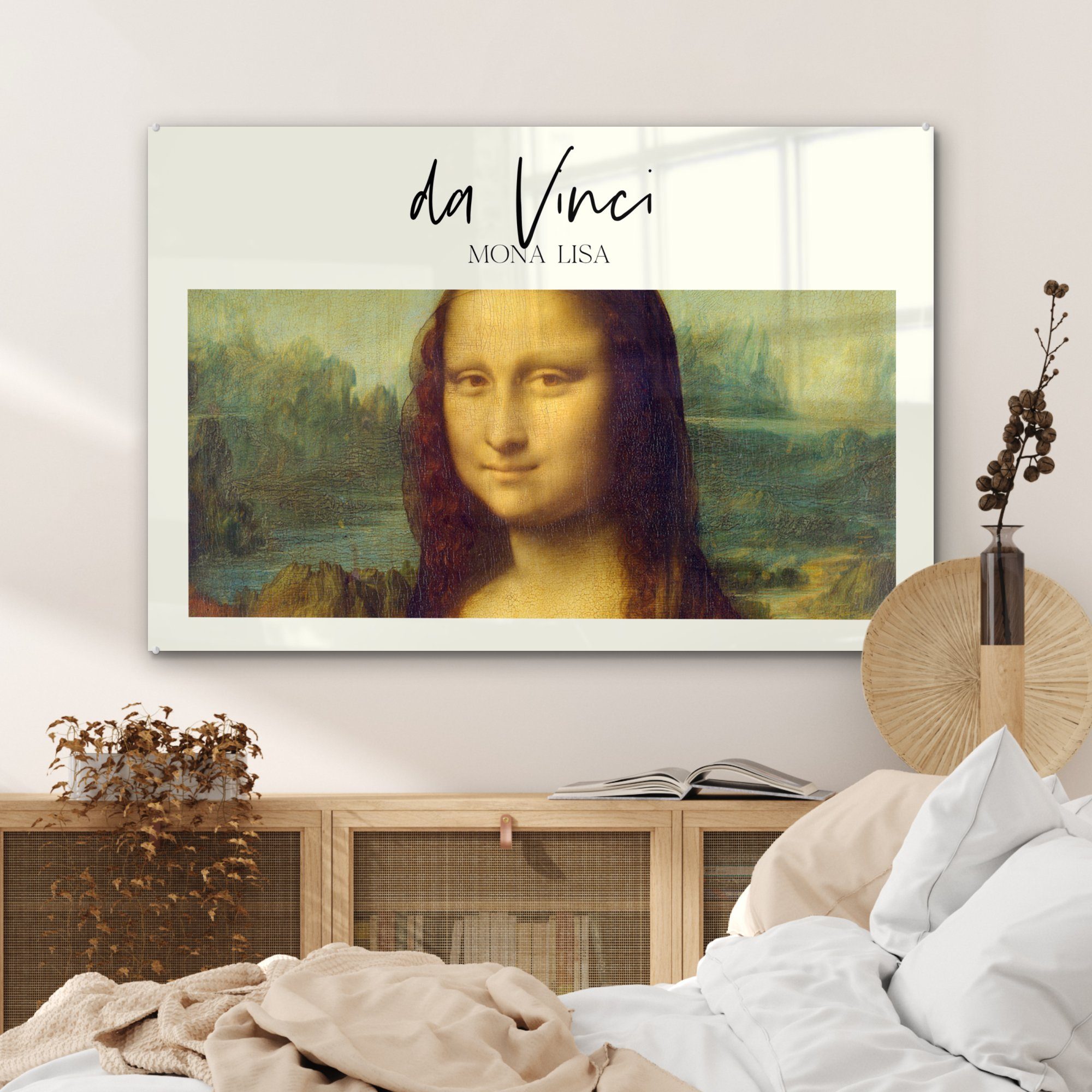 MuchoWow Acrylglasbild Mona Lisa Wohnzimmer Da Vinci - & - Kunst, Acrylglasbilder (1 St), Schlafzimmer