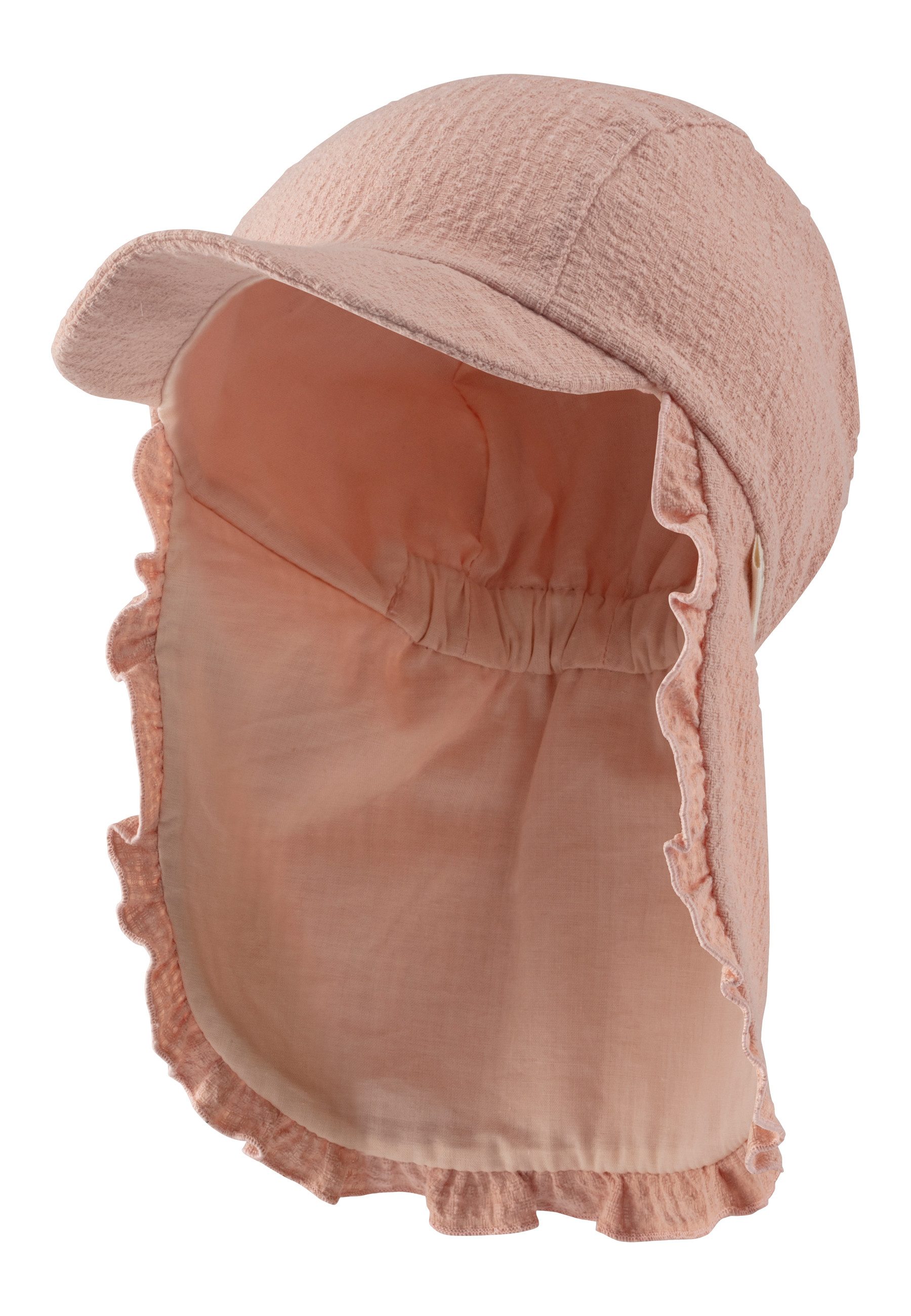 Sterntaler® Schirmmütze Schirmmütze mit Nackenschutz Rüsche günstig online kaufen