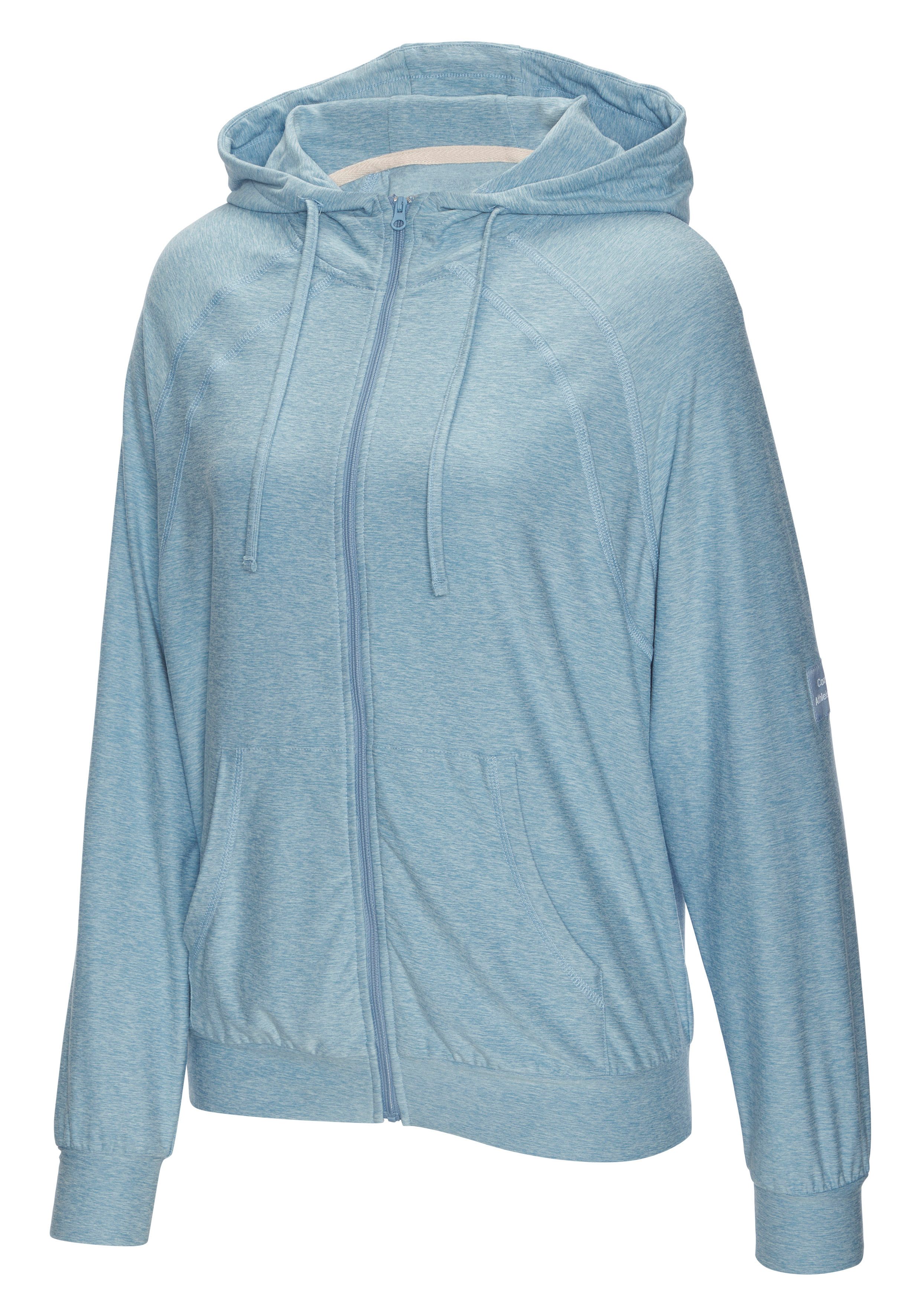 Vivance Active by Lascana Kapuzensweatjacke mit geteilte Kängurutasche, Home-und Loungewear-Serie – Bild 5 von 5