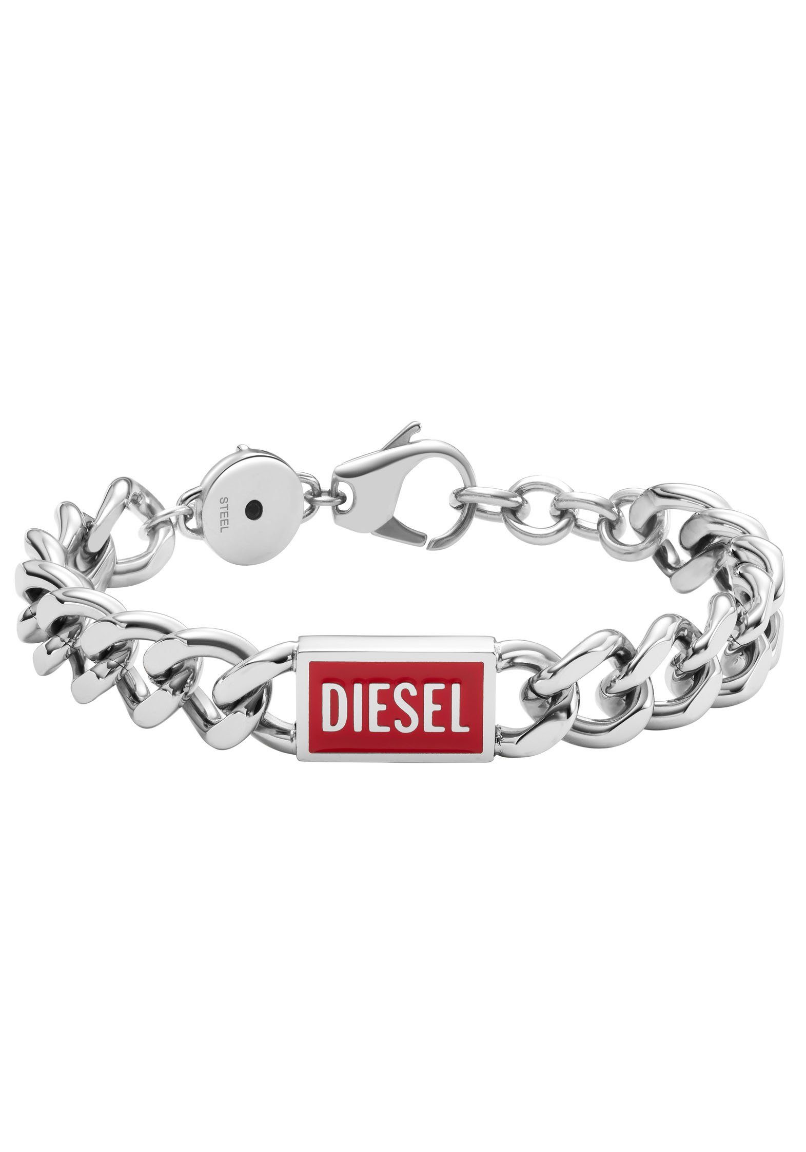 Geschenk!, Underwear, Hoodie, Jeans, Parfüm Edelstahl - Schmuck Diesel Sneaker, Shirt, Edelstahl Panzerkette, glänzendem zu Aus Armschmuck Armband