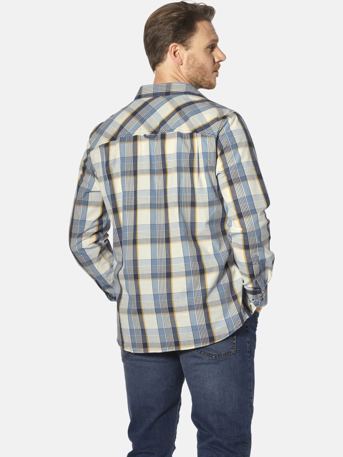 Jan Vanderstorm Langarmhemd LOKIFRED im Karo-Design günstig online kaufen