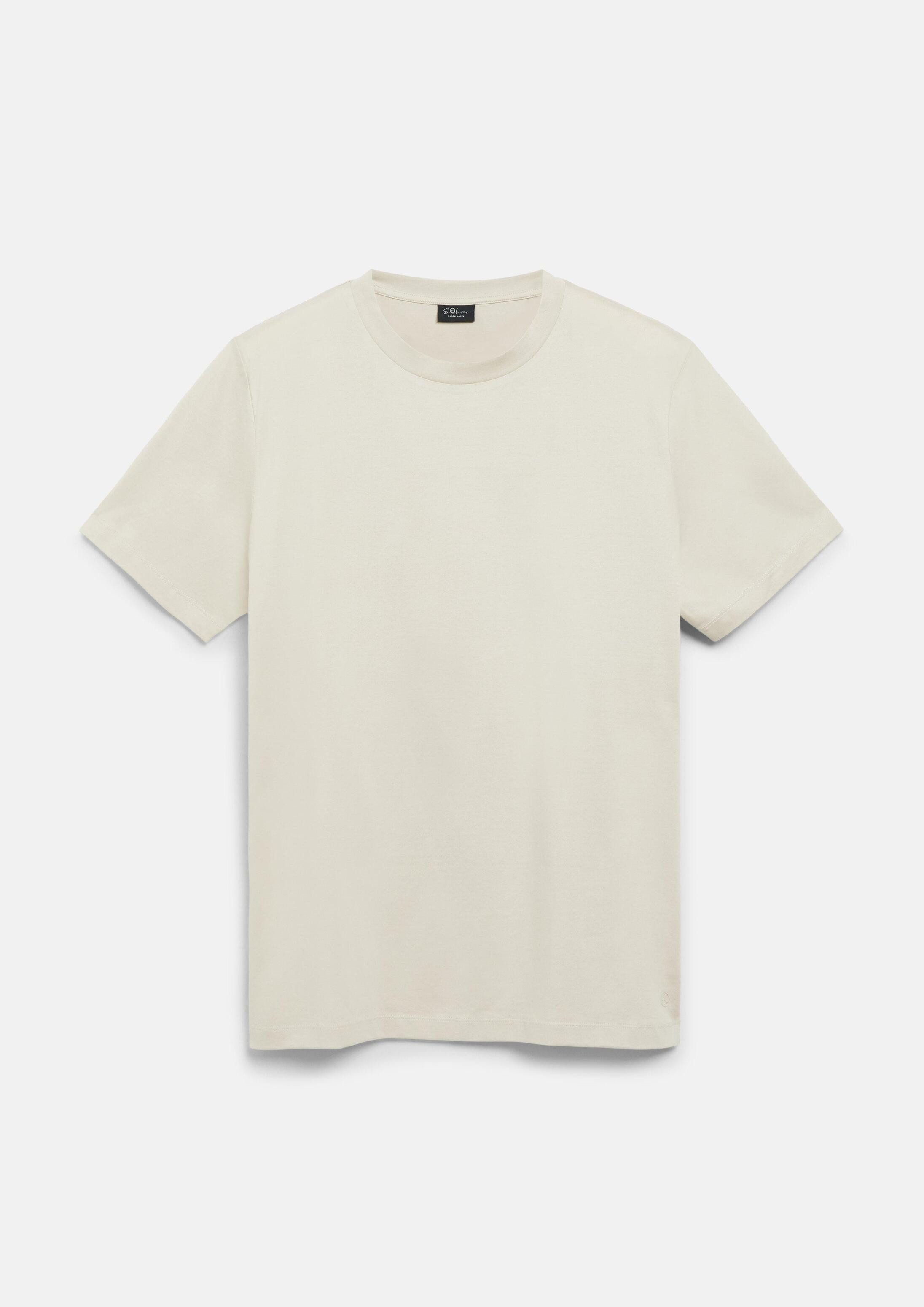s.Oliver Kurzarmshirt T-Shirt T-Shirt aus Edeljersey