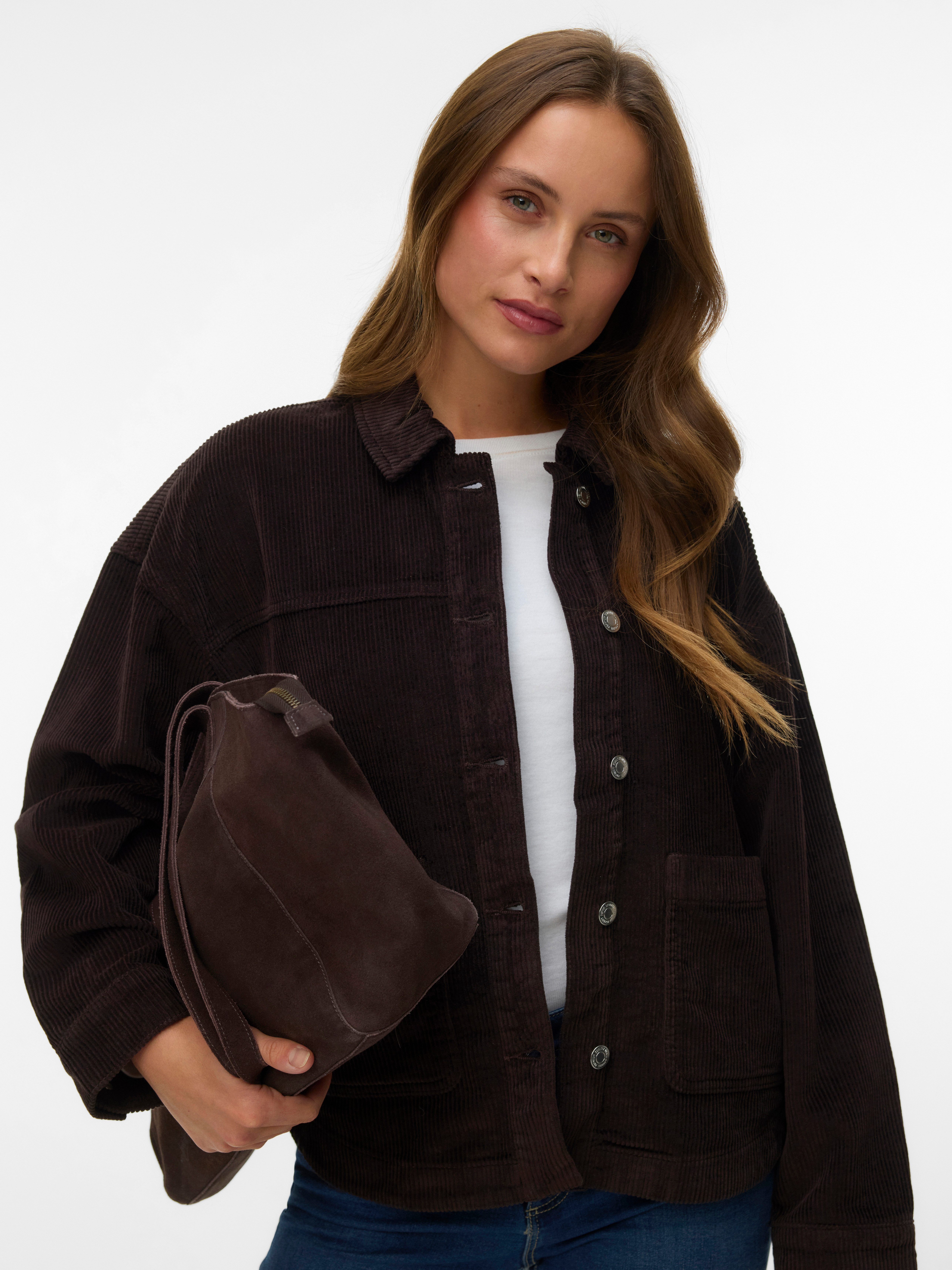 Vero Moda Cordjacke VMJAMIE LS CORDUROY SHACKET MIX NOOS Baumwolle
