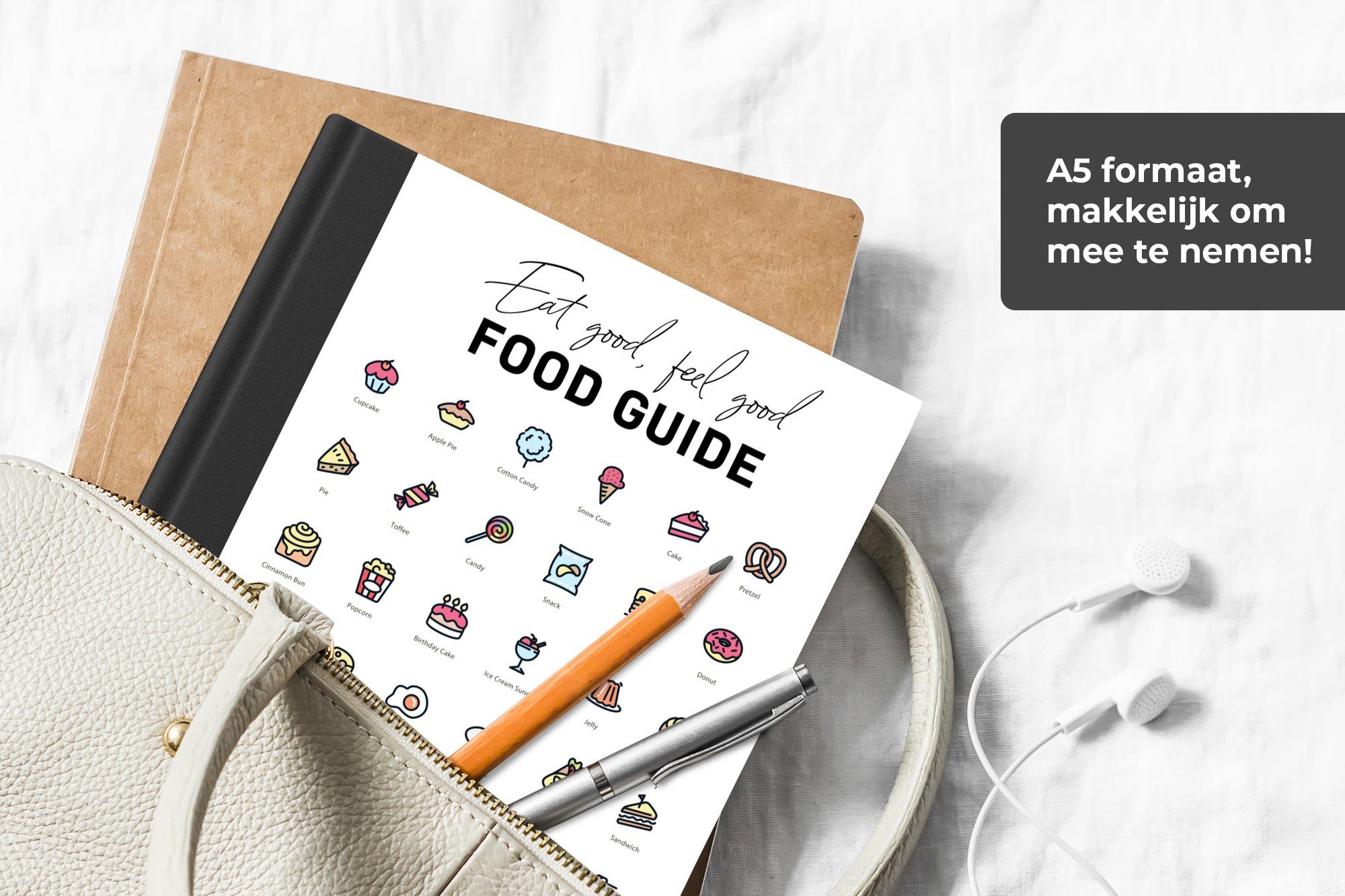 Merkzettel, Lebensmittel, Journal, 98 MuchoWow - Notizheft, Seiten, Tagebuch, A5, Haushaltsbuch Küche Notizbuch