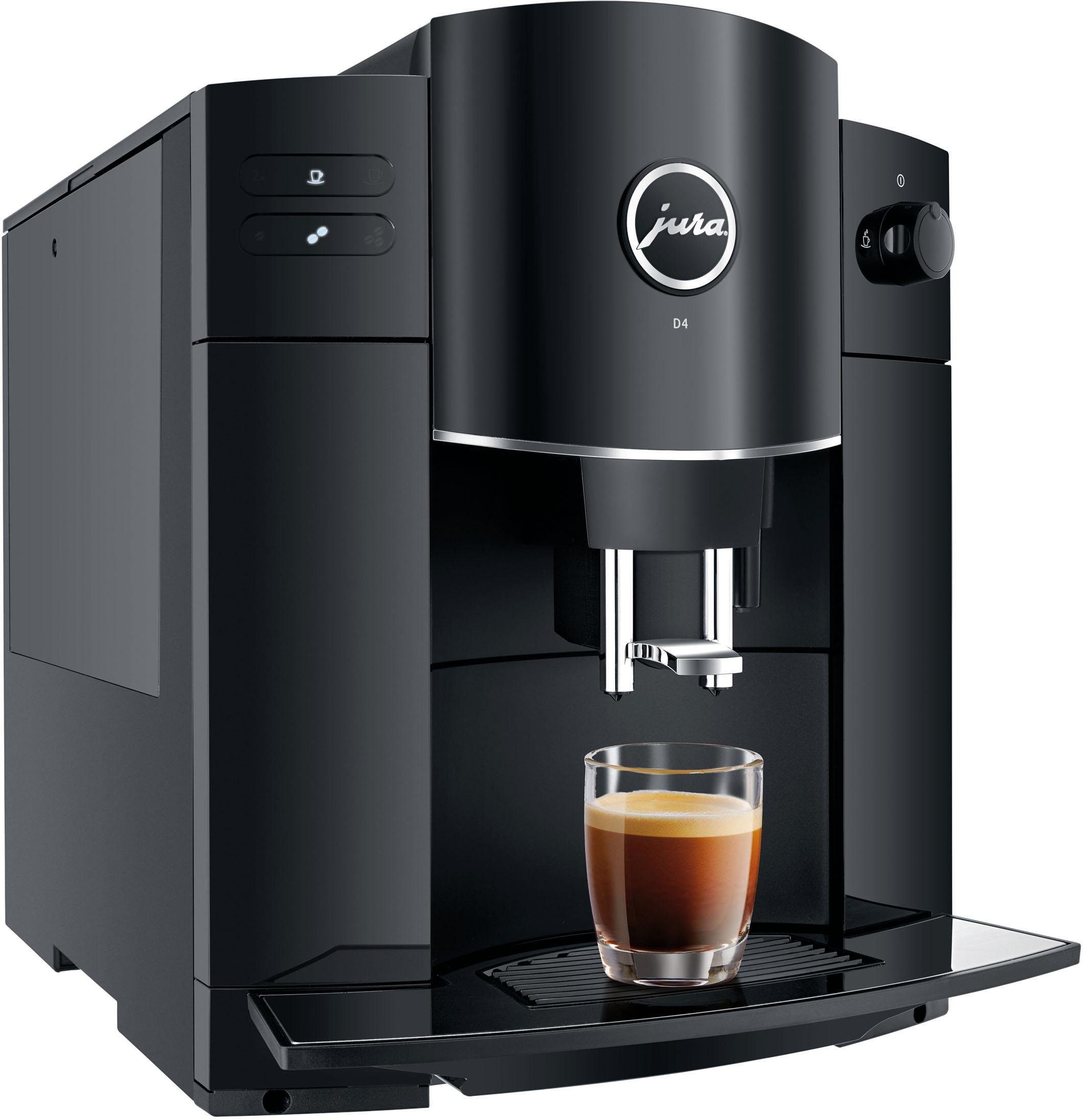 JURA Kaffeevollautomat D4 Piano Black, Das AromaG2Mahlwerk mahlt die