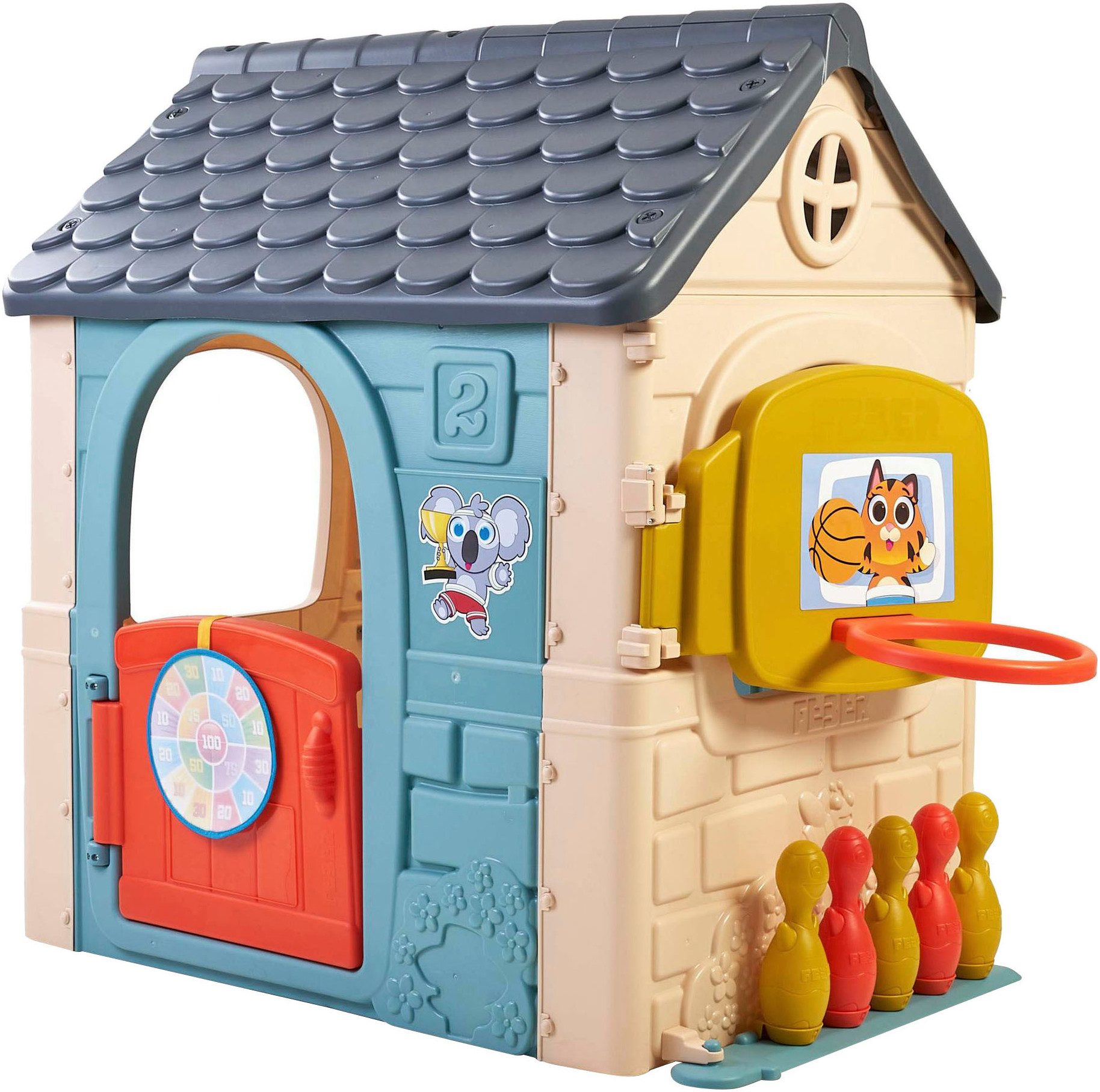 Feber® Spielhaus Casual Activity 6 in 1, Made in Europe – Bild 4 von 5