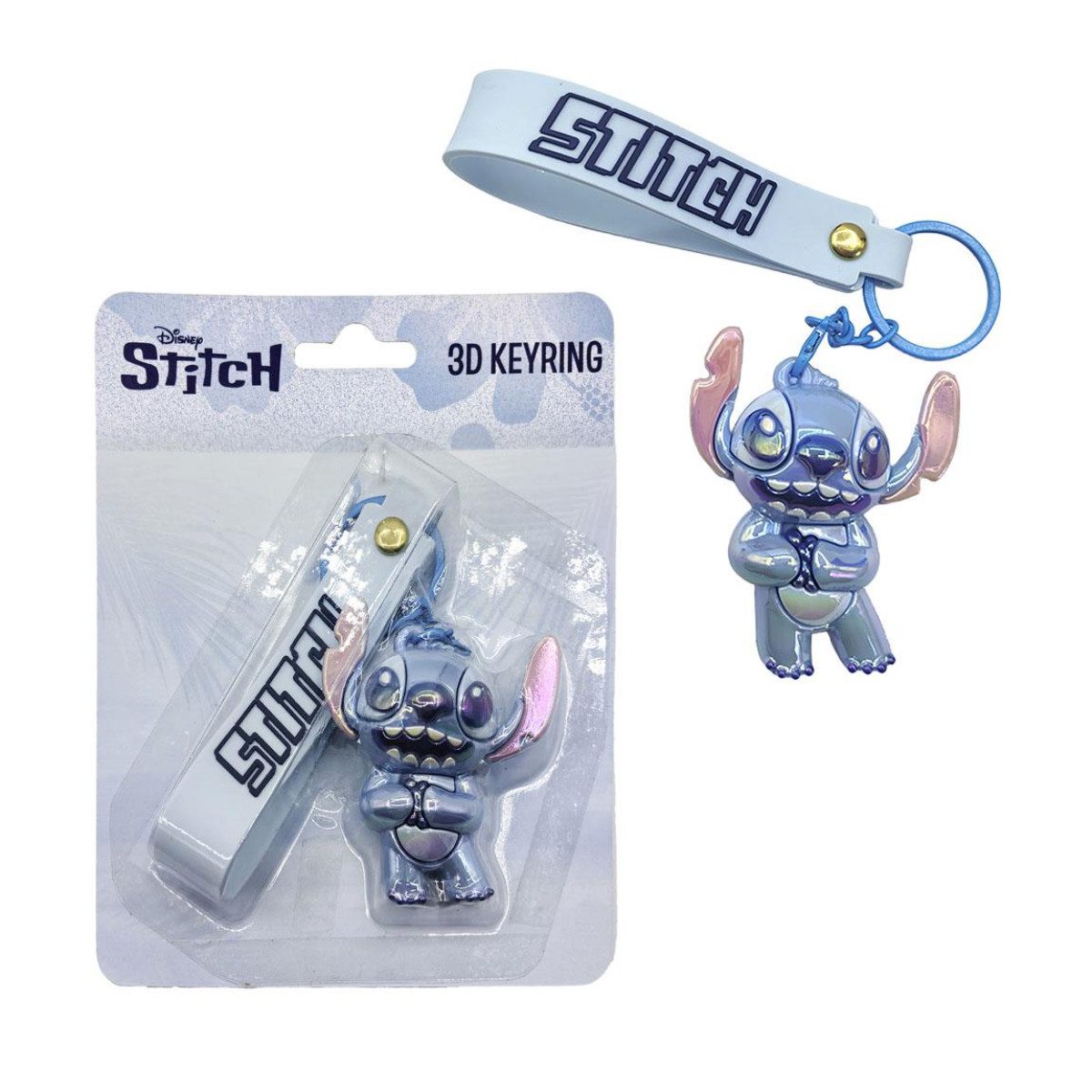 Lilo & Stitch Schlüsselanhänger 3D Schlüsselanhänger für Schlüssel Tasche Rucksack und Alltag (1-tlg)