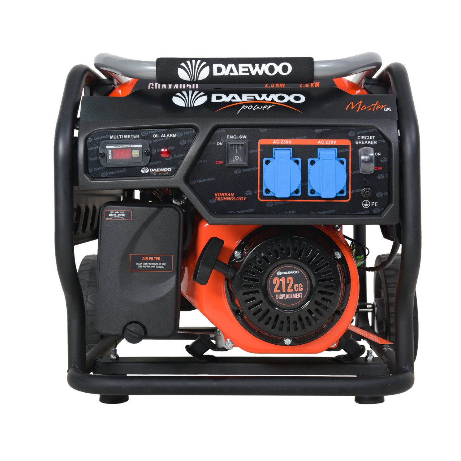 Daewoo Power Products Stromgenerator DAEWOO 4 Takt Benzin E-Start Stromerzeuger Generator GDAX4050