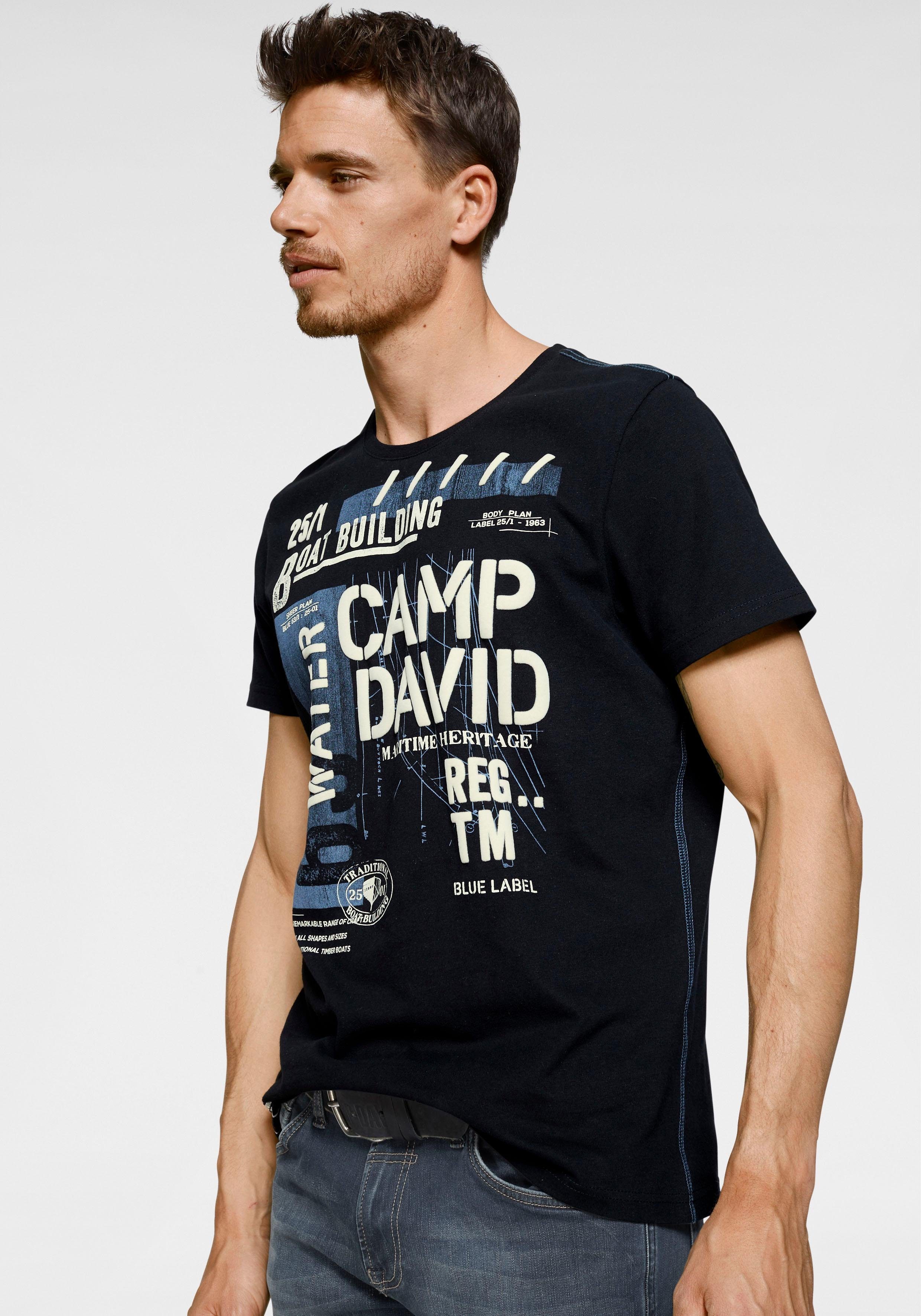 CAMP DAVID TShirt mit markantem Frontdruck kaufen OTTO