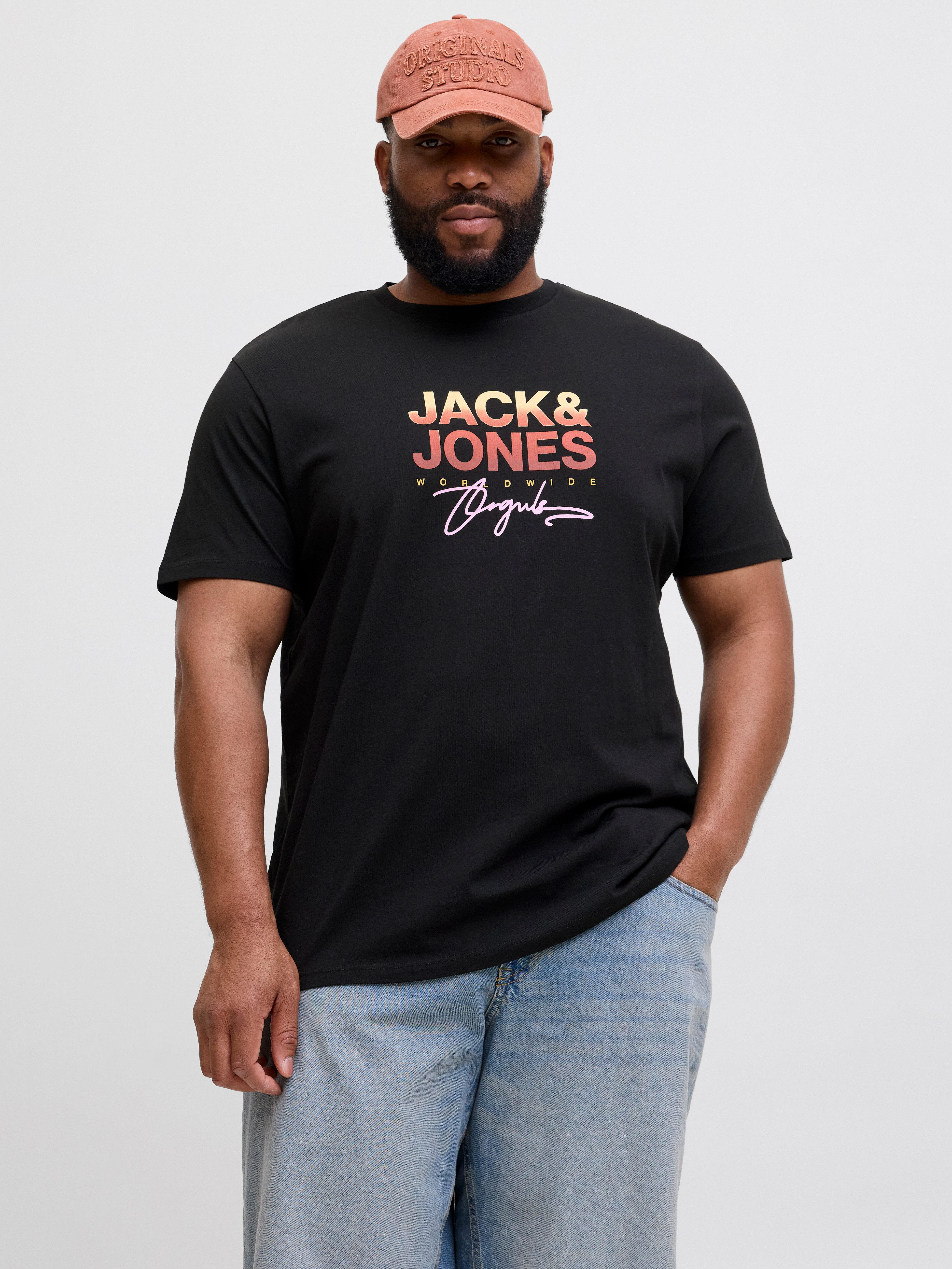 Print-Shirt JORCANGGU TEE SS CREW NECK FST PLS