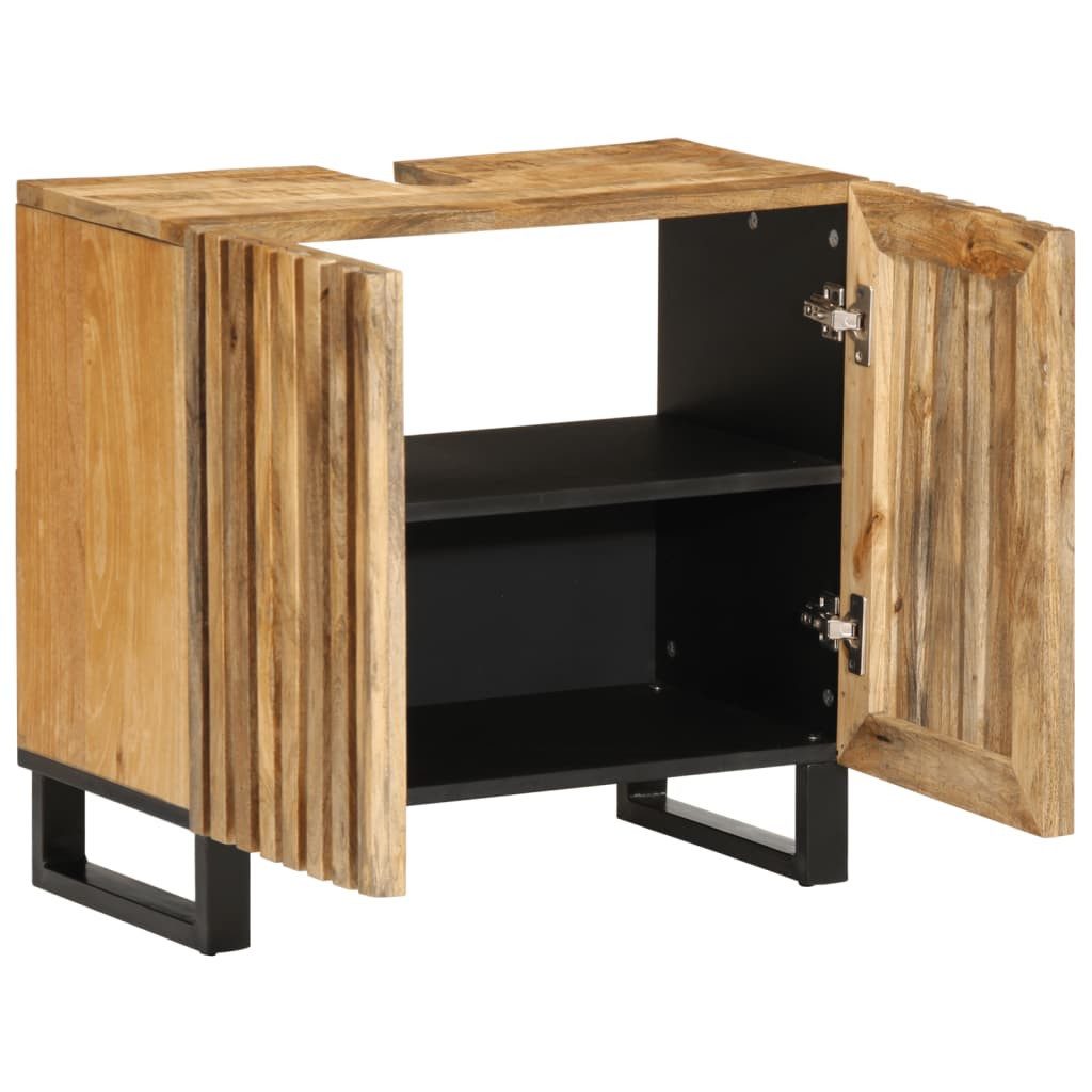 vidaXL Badezimmer-Set Waschbeckenunterschrank 62x34x58 cm Raues günstig online kaufen