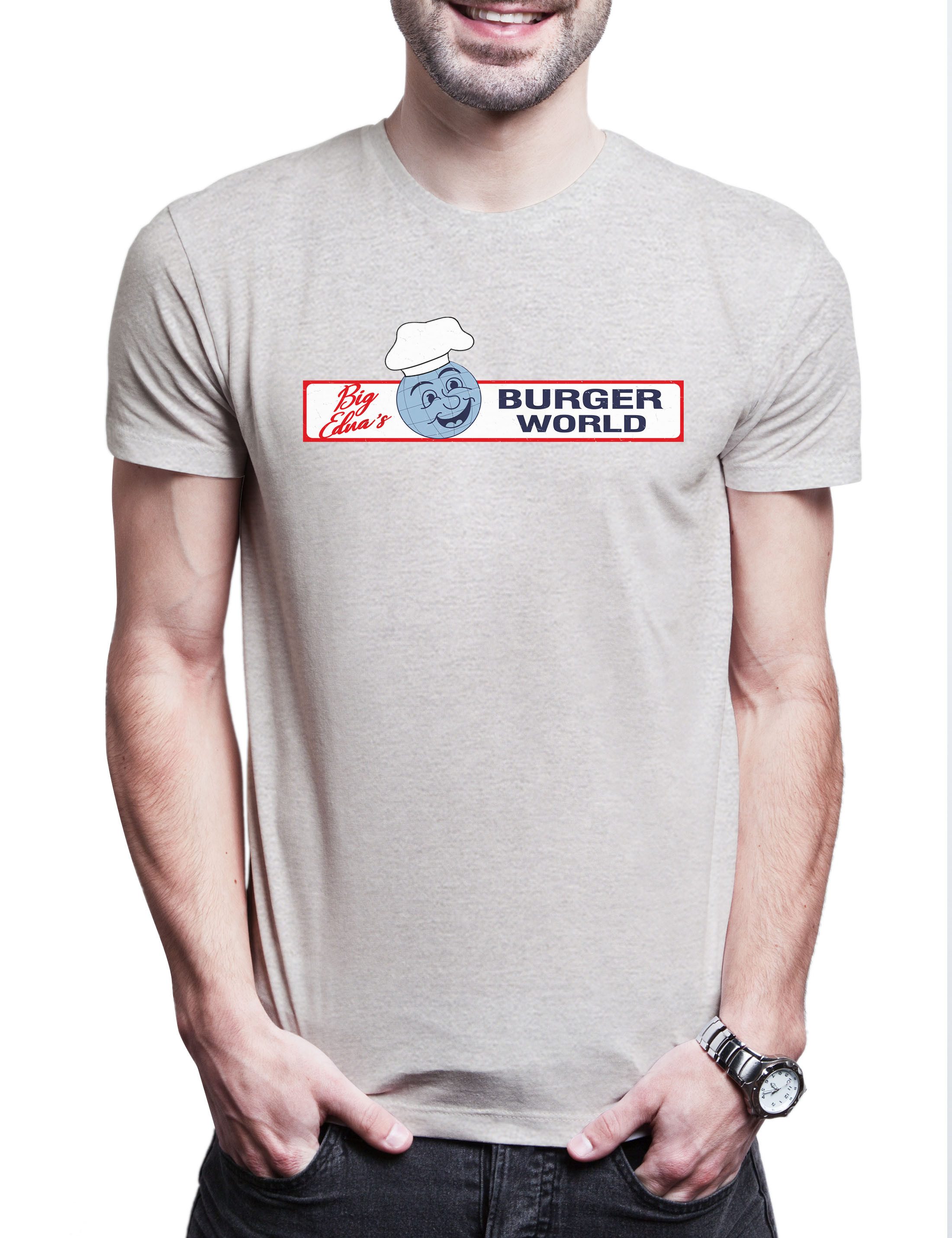 Print-Shirt Big Edna's Burger World Herren T-Shirt Mutants Wolverine Mutanten