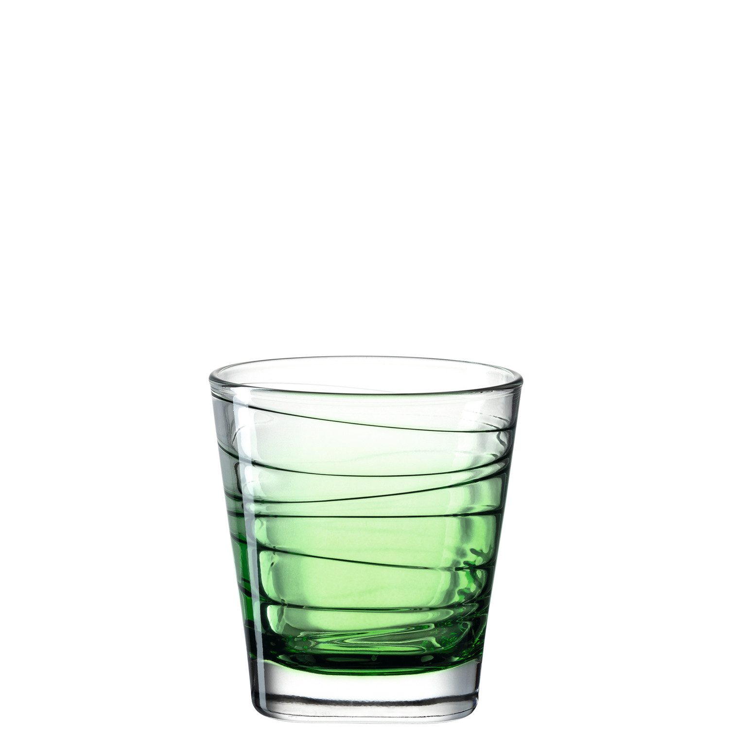 LEONARDO Glas Vario Struttura, Kalk-Natron Glas, 6 Trinkgläser, Spülmaschinenfest, grün