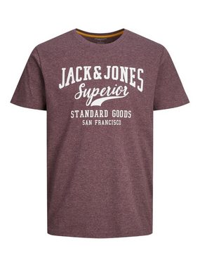 Jack & Jones T-Shirt 2er- Set T-Shirt Rundhals JJECORP Pack LOGO Print (2-tlg) 5371 in Rot-2
