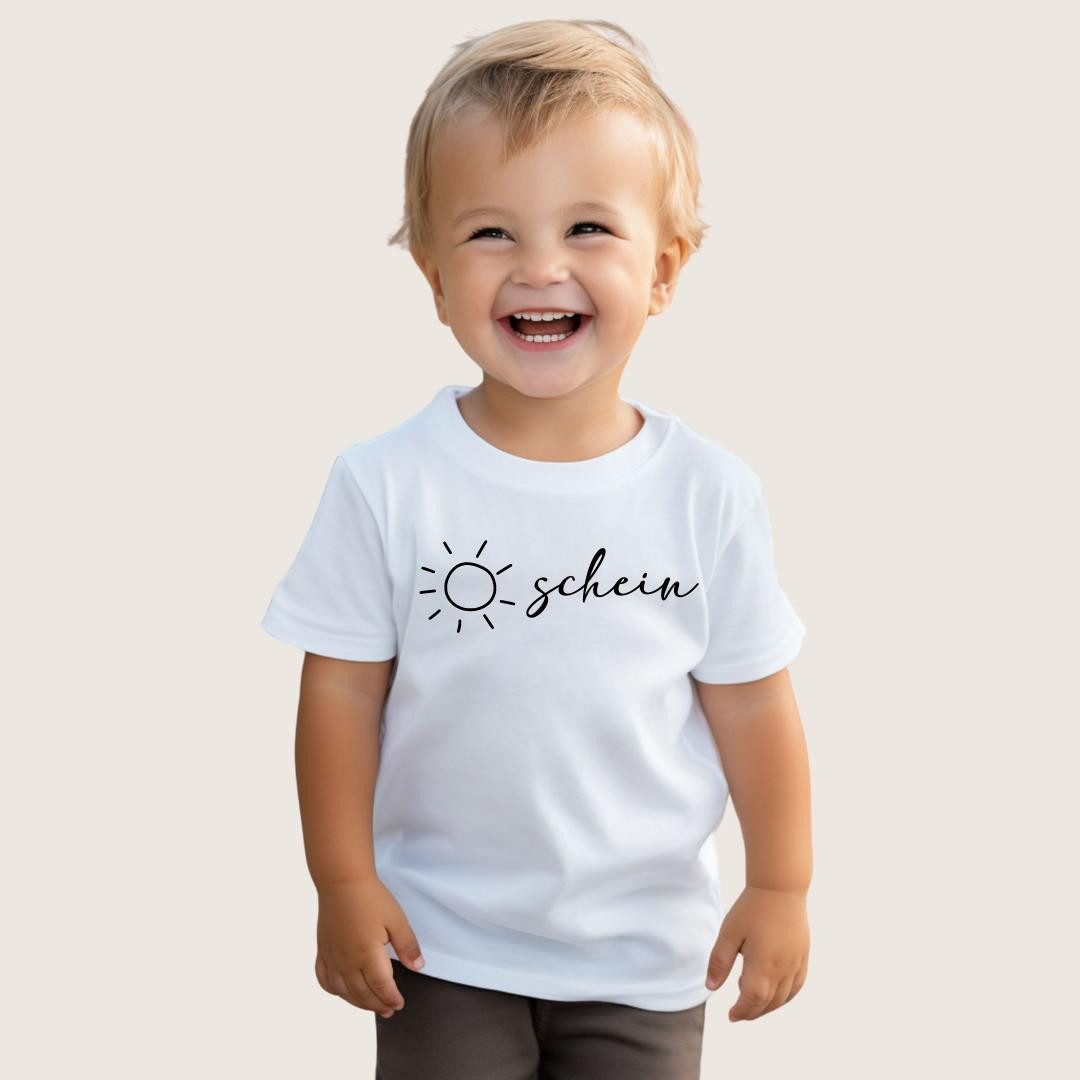 Lounis Print-Shirt Sonnenschein - Kinder T-Shirt - Shirt mit Spruch - Babyshirt Baumwolle