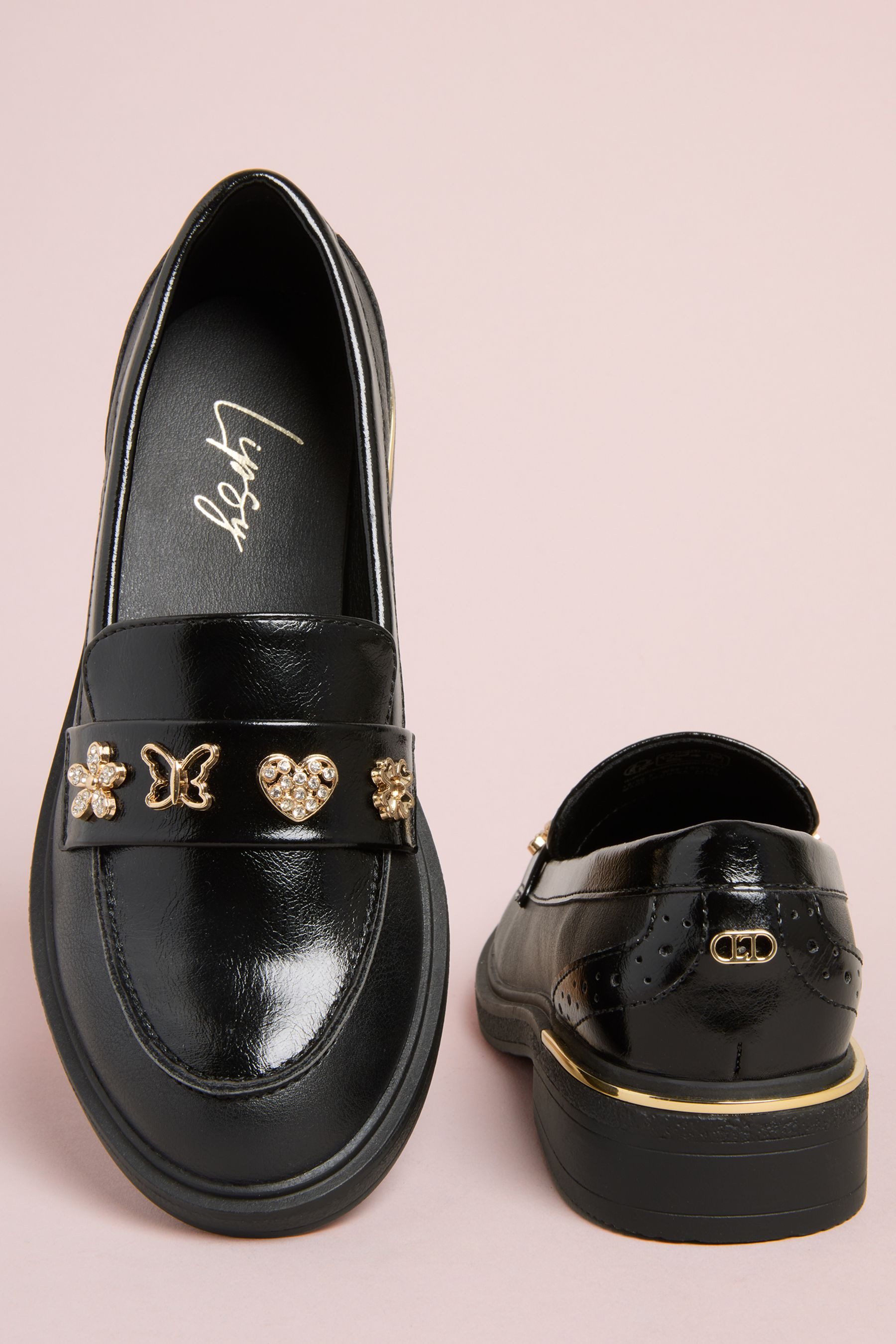 LIPSY Lipsy Schlupf-Loafer in Lackoptik, Schmetterling Loafer (1-tlg)