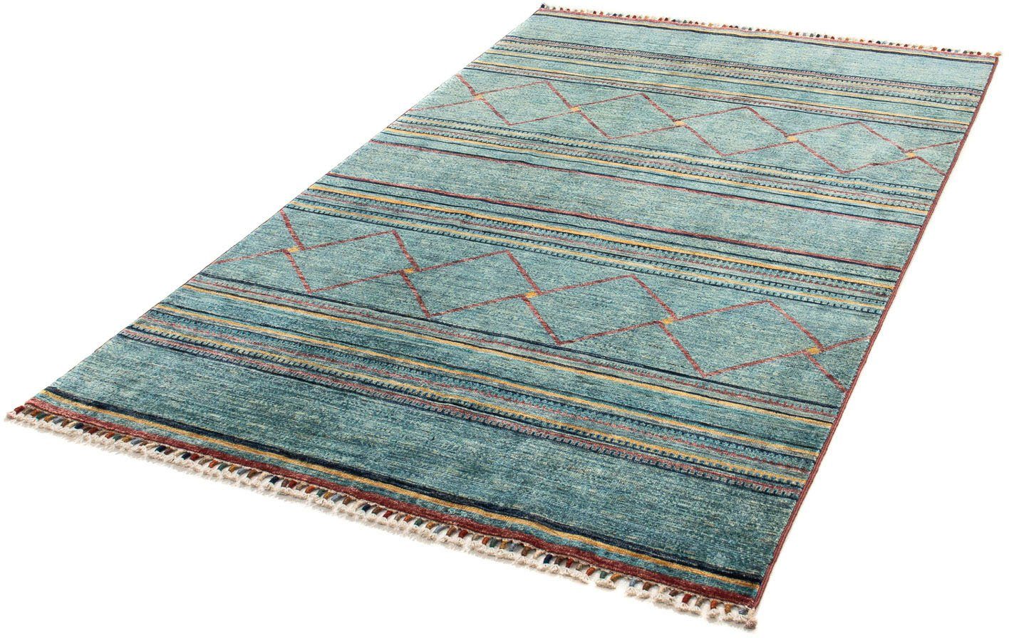 Orientteppich Ziegler - 195 x 120 cm - mehrfarbig, morgenland, rechteckig, Höhe: 6 mm, Wohnzimmer, Handgeknüpft, Einzelstück mit Zertifikat