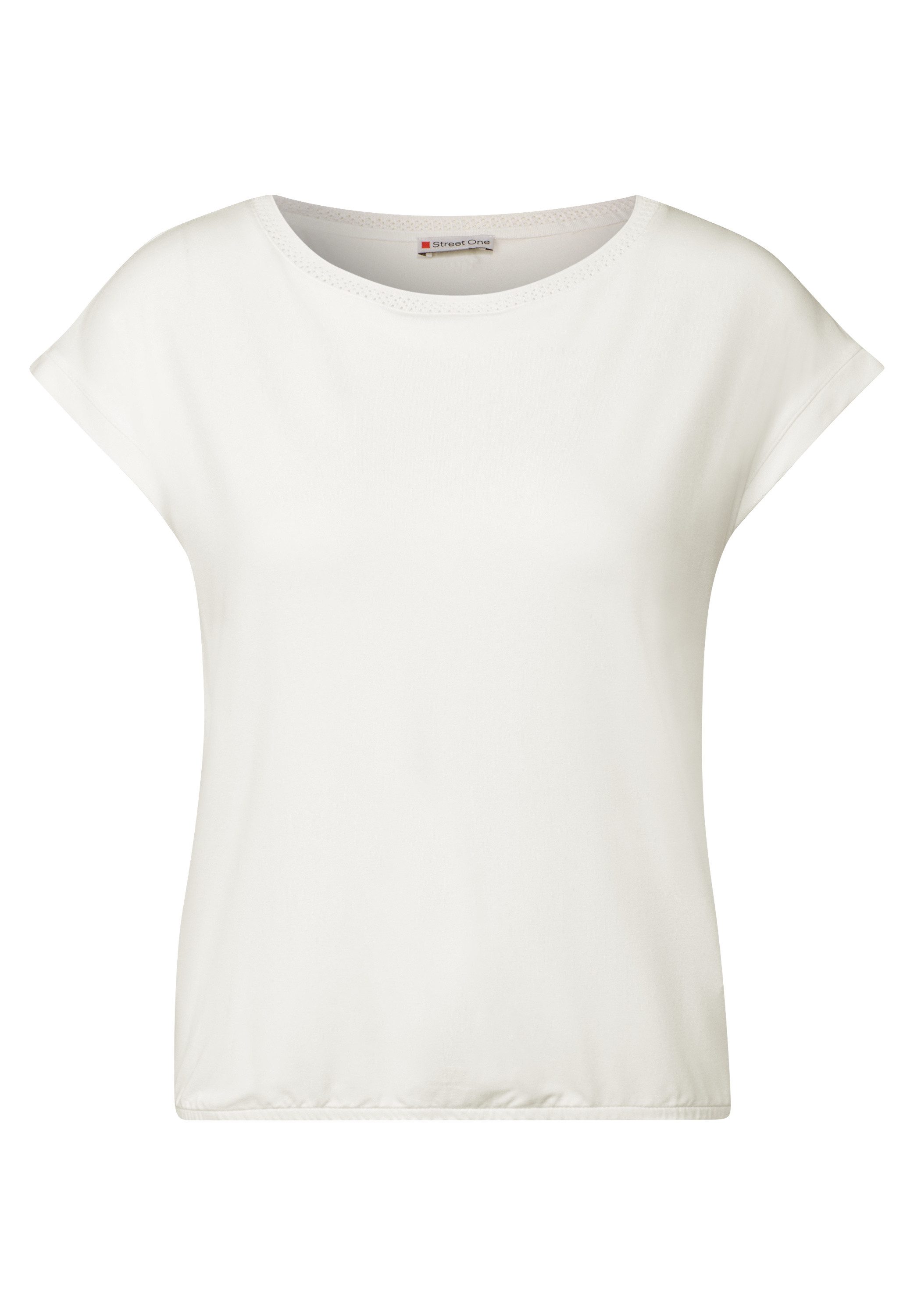 STREET ONE T-Shirt mit U-Boot-Ausschnitt