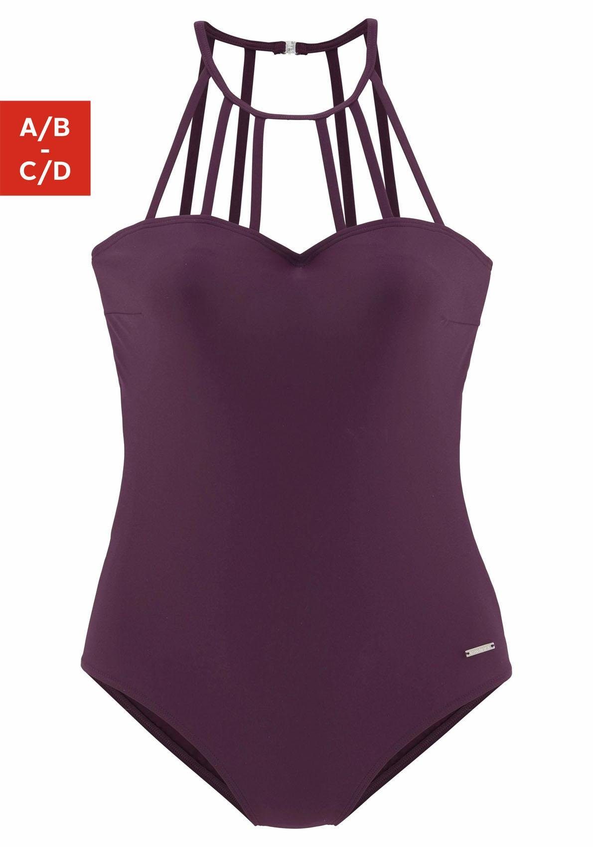 Bruno Banani Badeanzug mit eleganter Ausschnittvariante günstig online kaufen