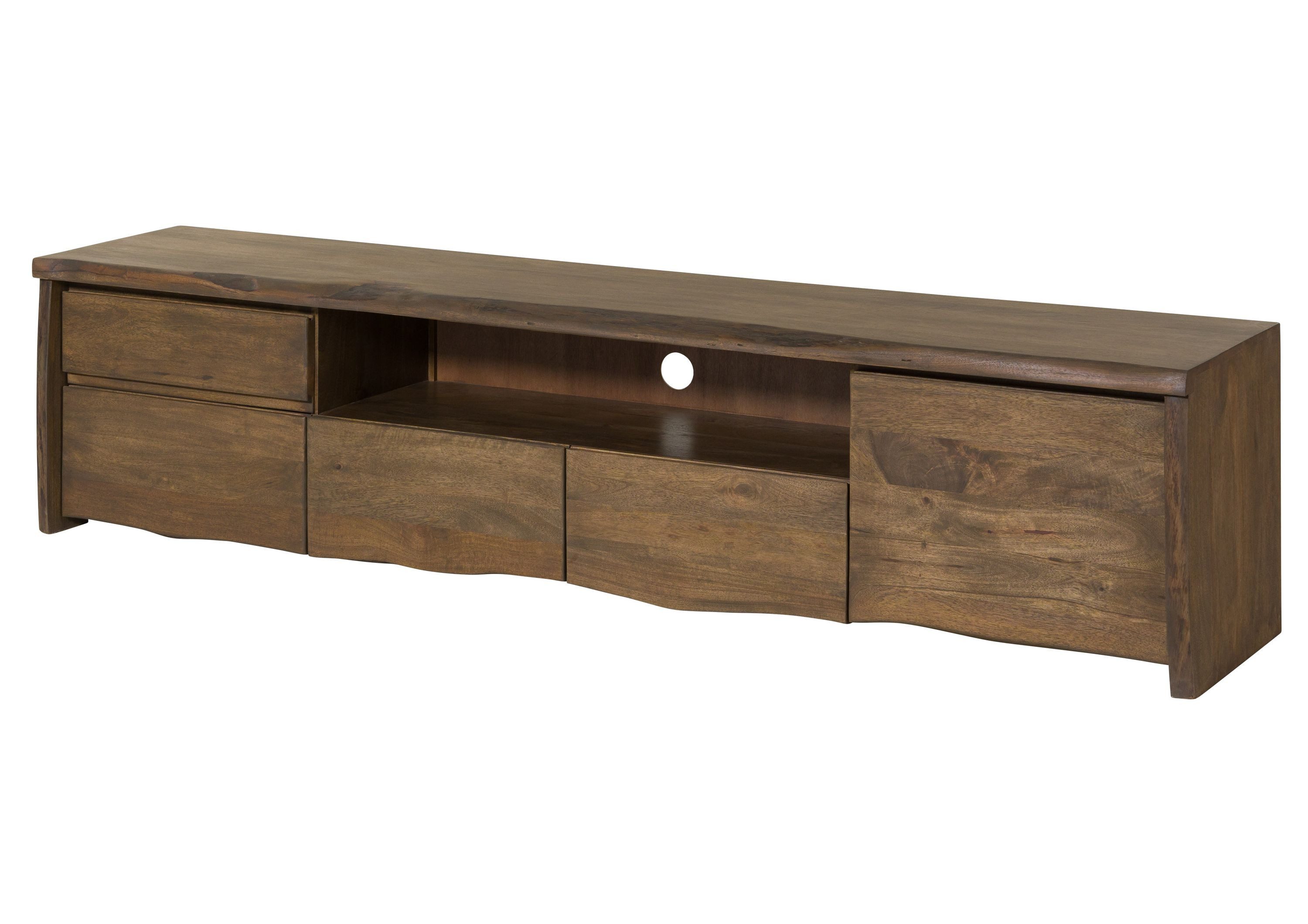 Massivmoebel24 TV-Board PURE MANGO (Massivholz), Mango 220x45x50 braun geölt PURE MANGO #224