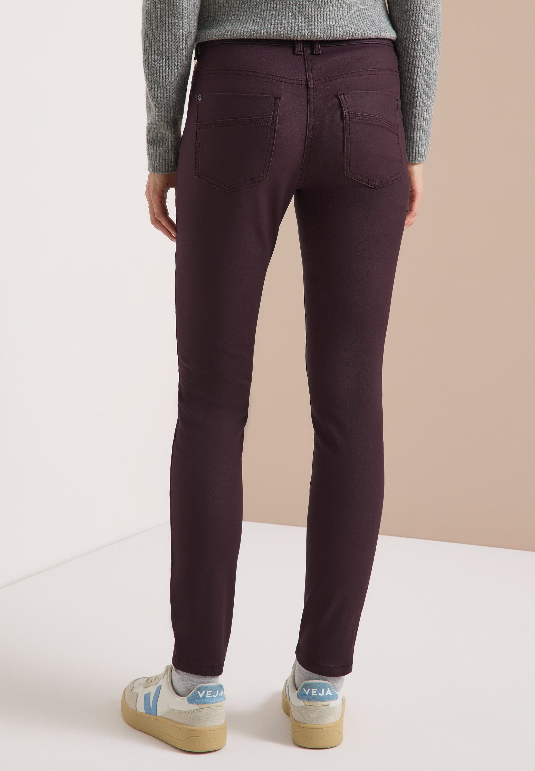 CECIL Lederimitathose 5-Pocket-Style