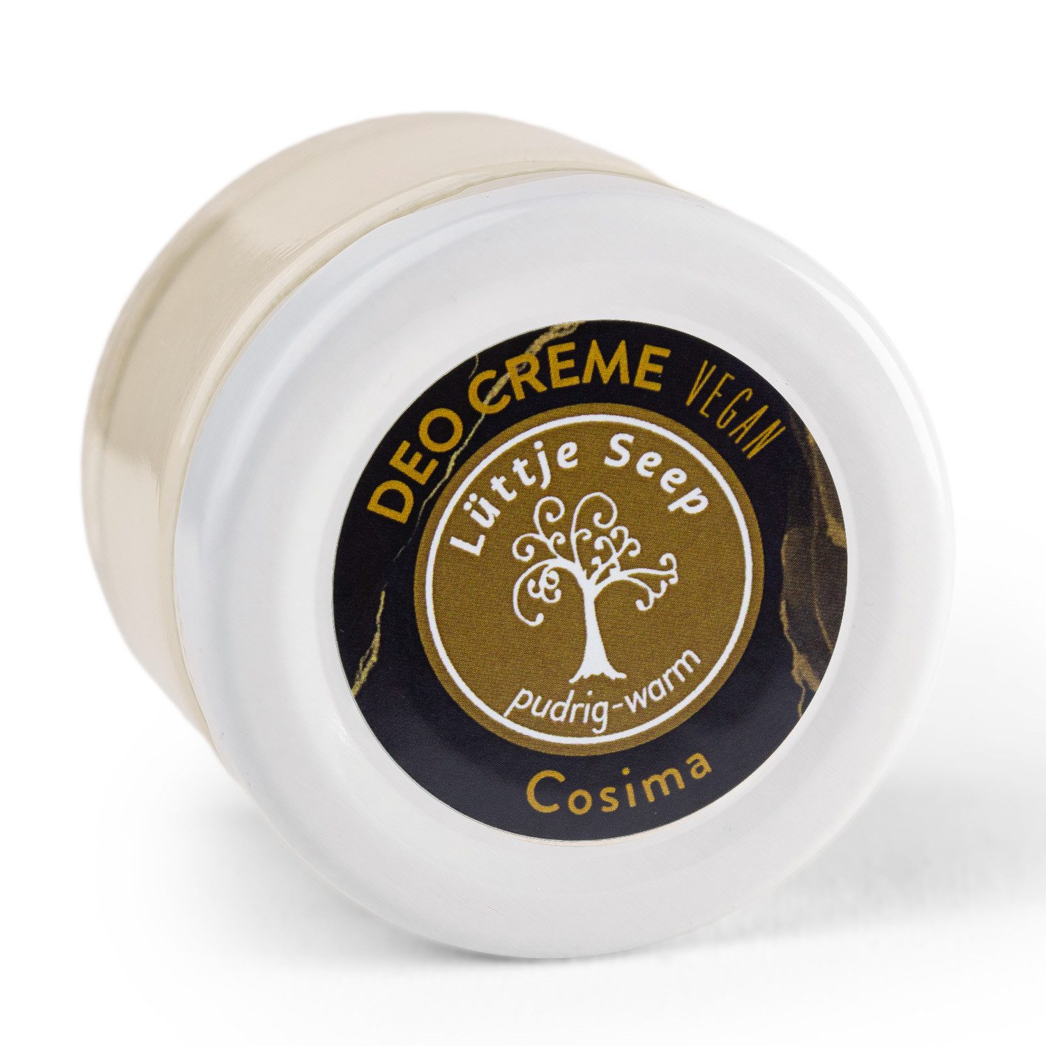 Landshop24 Körperspray Körperpflegeduft Deo Creme Lüttje Seep, "Cosima" 50ml, 1-tlg., Glastiegel