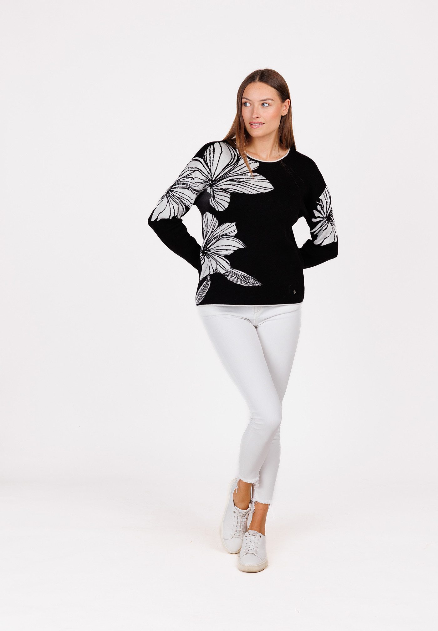 Key Largo Rundhalspullover WKN SCARLET round (1-tlg)