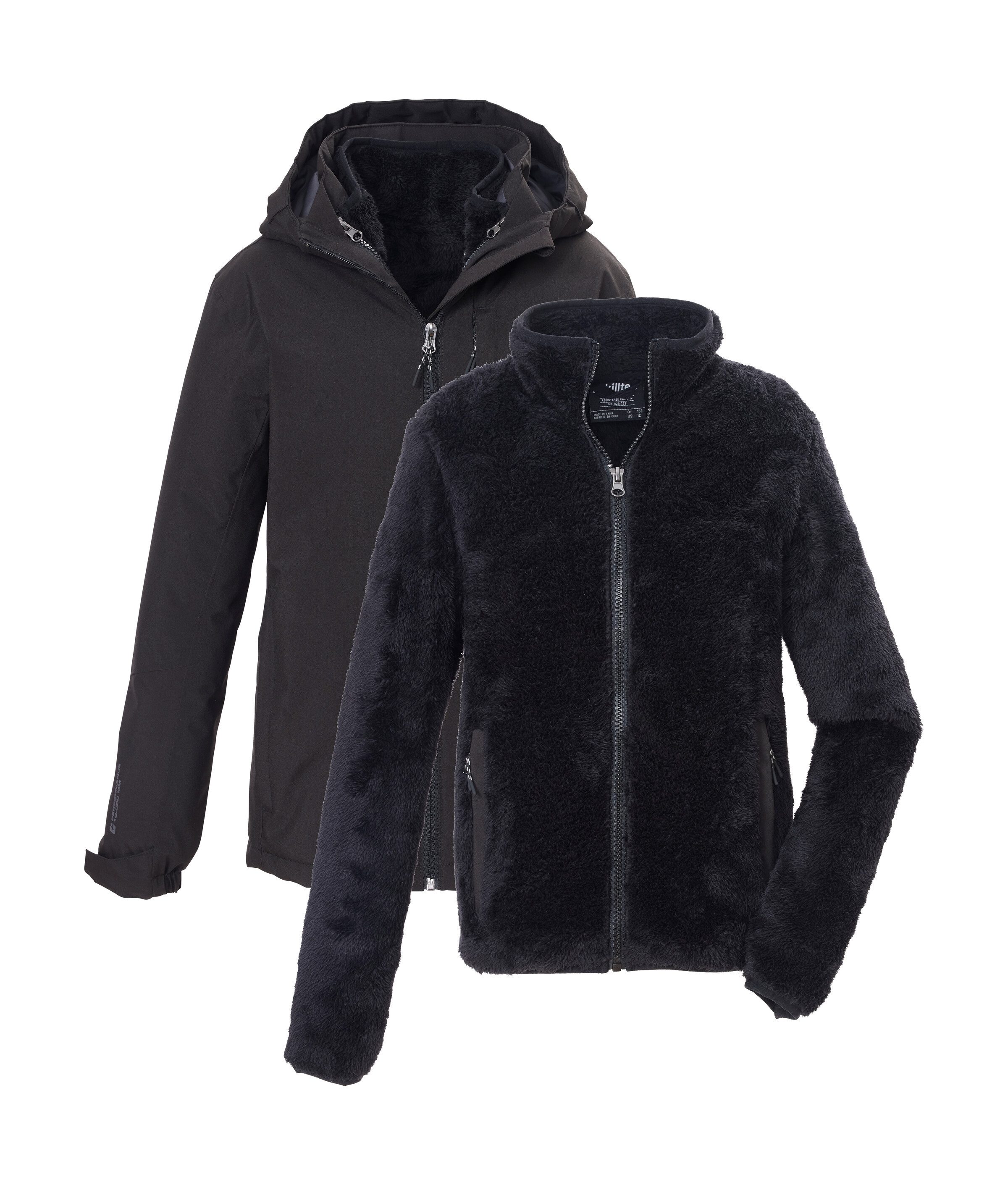 Killtec 3-in-1-Funktionsjacke KOW 180 BYS JCKT 3 in 1 Kinderjacke, wasserdicht, Fleece-Innenjacke, Teflon EcoElite™