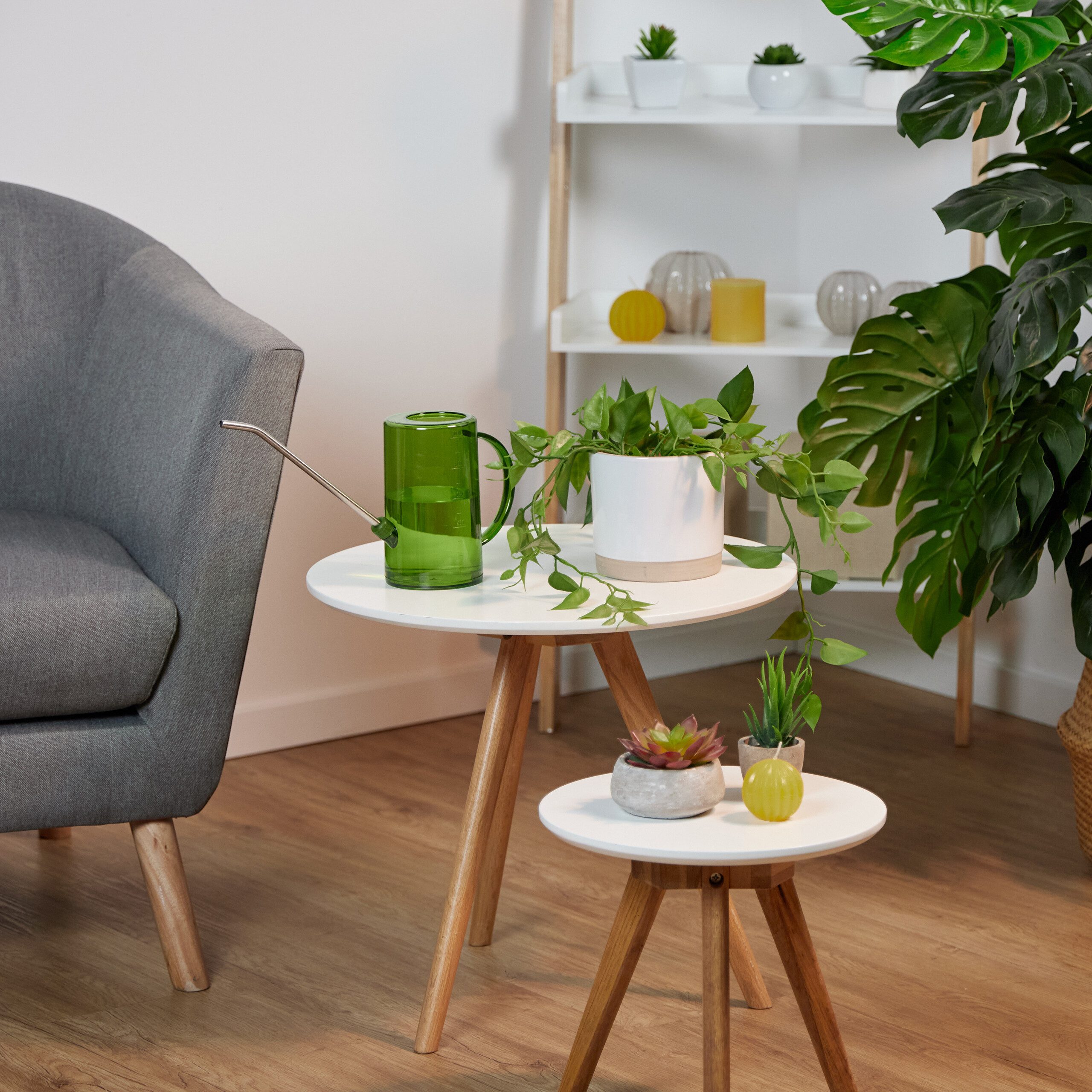 relaxdays Gießkanne Zimmerpflanzen 1 Liter 2er Set (2-tlg., 2er Set)