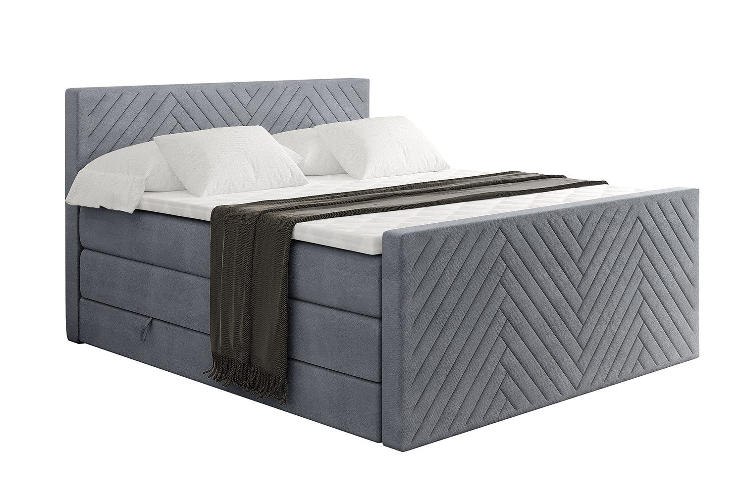 ALTDECOR Boxspringbett VEXA-Z KING (Multipocket-Matratze H4, günstig online kaufen