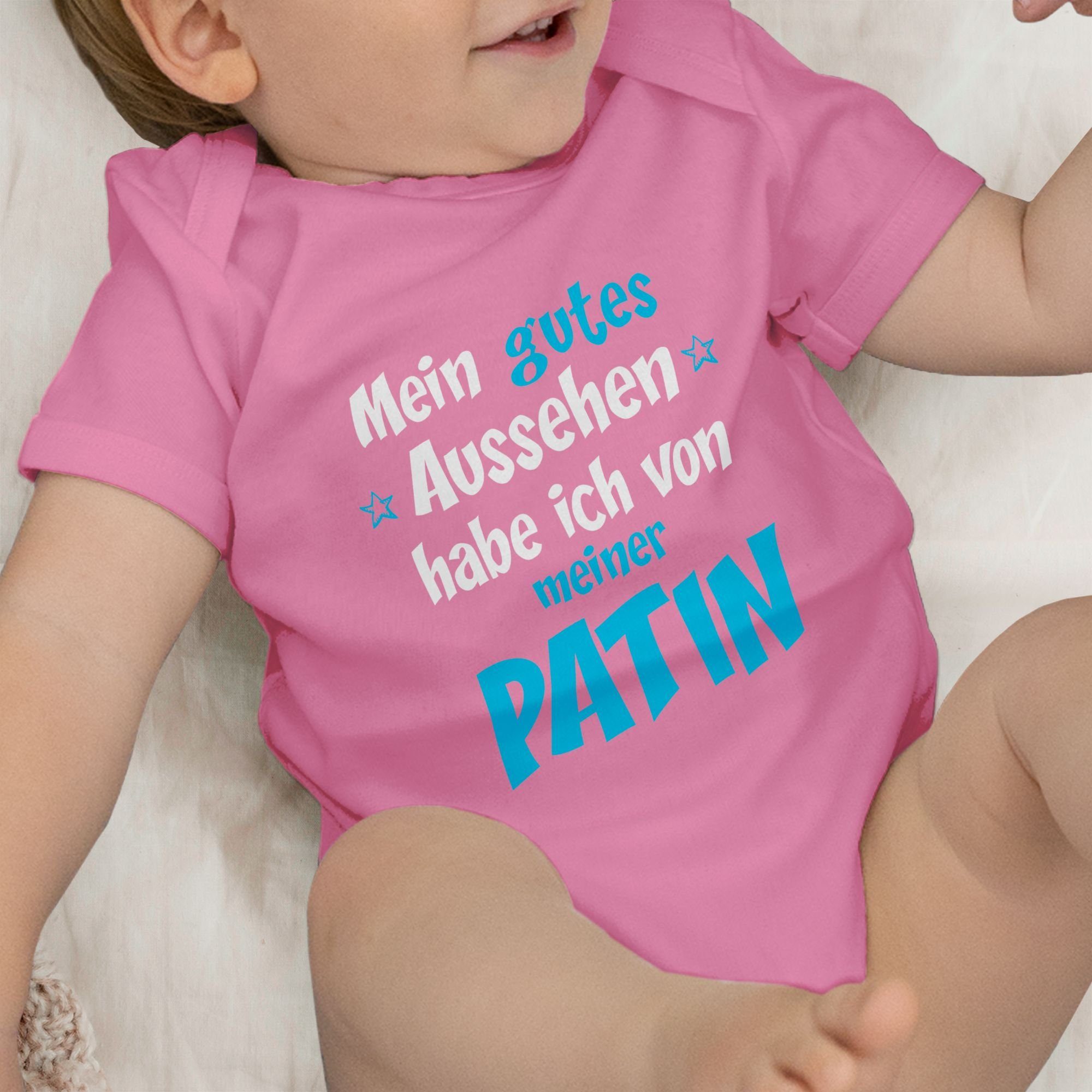 Patentante 2 Patin Pink Baby blau/weiß Shirtbody Shirtracer - Gutes Aussehen Junge