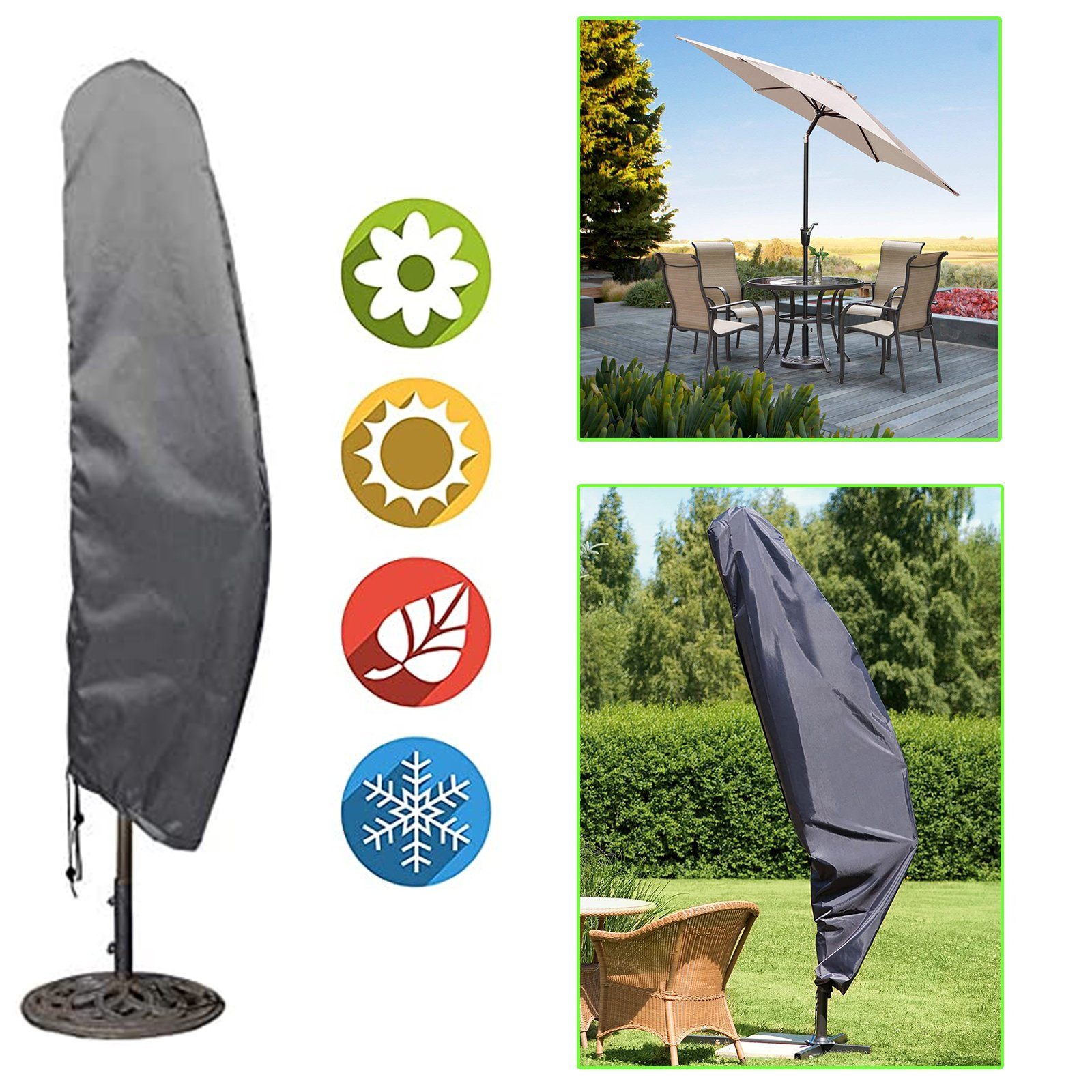 Hentex Sonnenschirm-Schutzhülle HENTEX Sonnenschirm Schutzhülle, Atmungsaktives Ø 300cm, 240x68cm