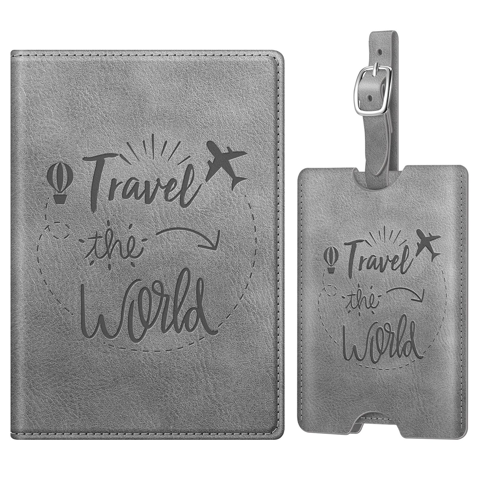 Fintie Mini Geldbörse Reisepasshülle und Gepäckanhänger Set, Reisepass Impf günstig online kaufen