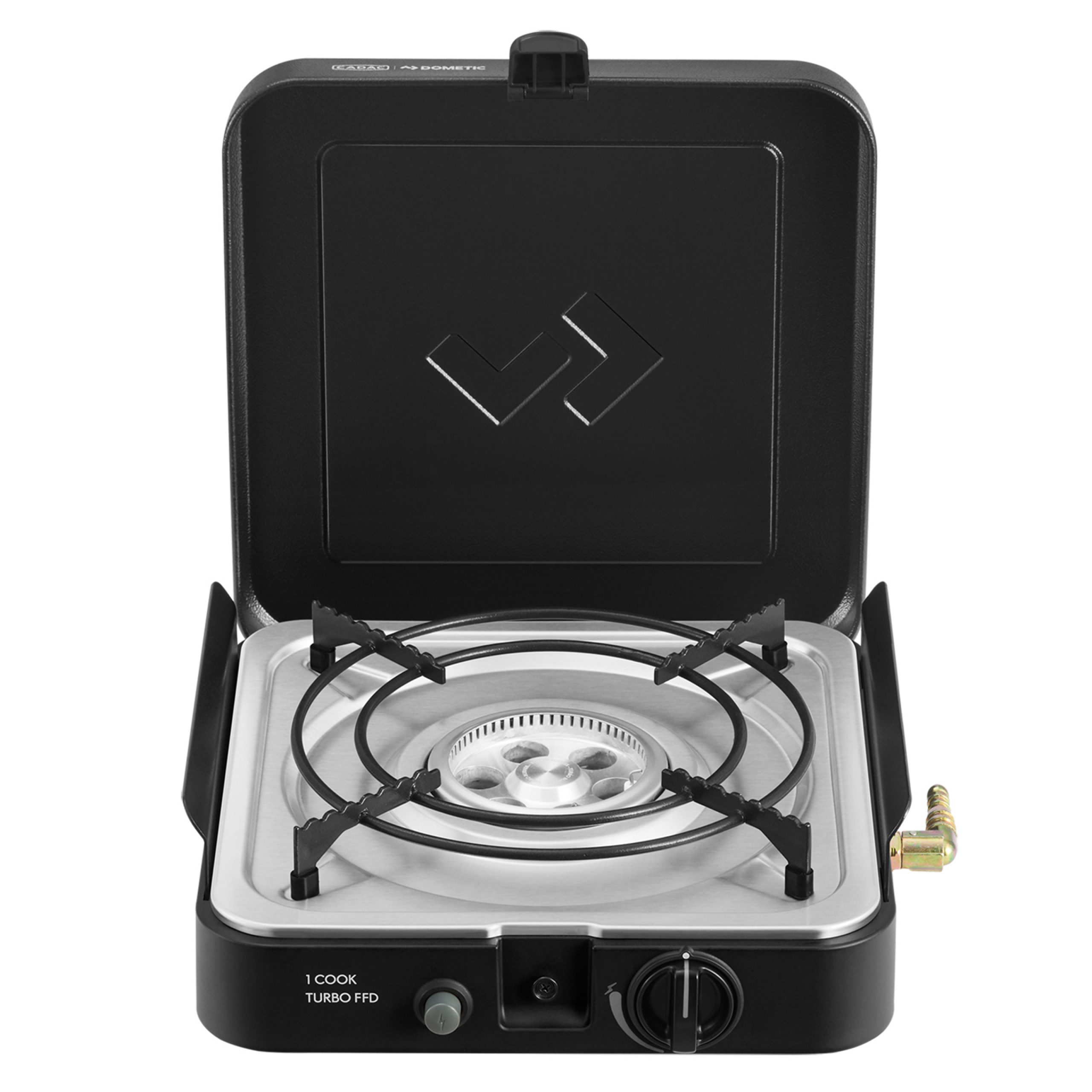 CADAC Camping-Gasgrill Cadac 1-Cook Turbo FFD Stove 50mbar BBQ Gasgrill Tischgrill